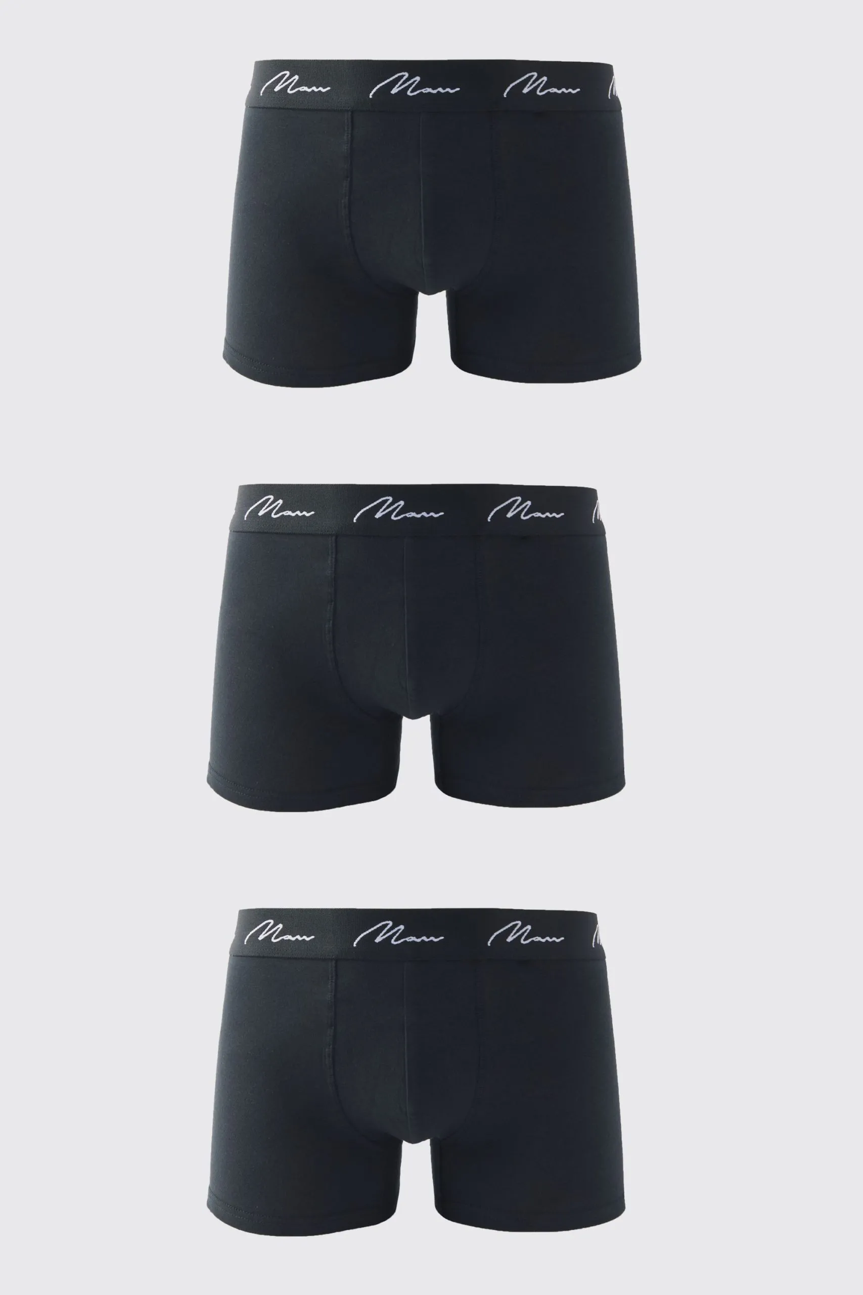 3 Pack Man Signature Trunks