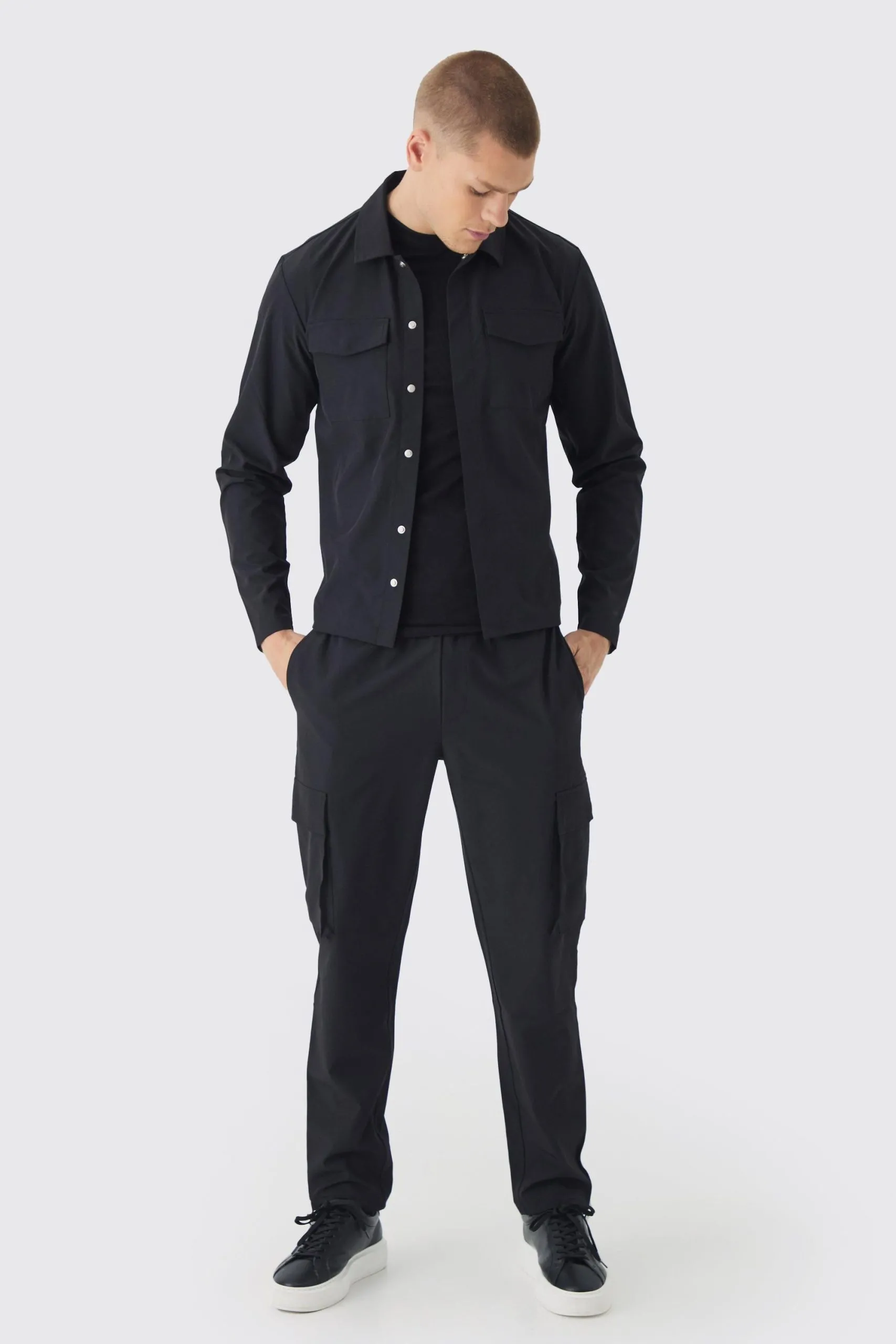 Technical Stretch Cargo Shirt & Trouser Set