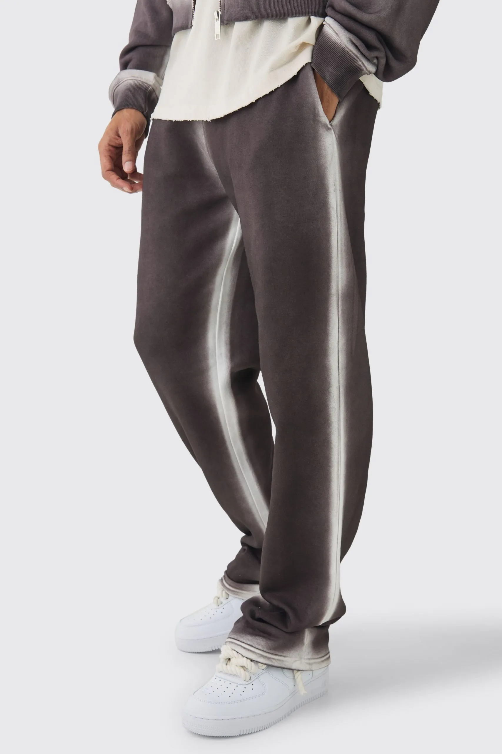 Relaxed Fit Washed Seam Joggers