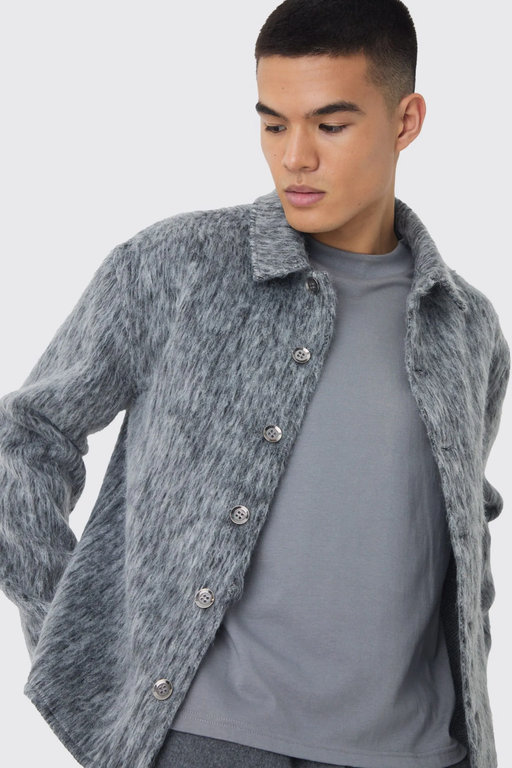 Brushed Check Overshirt