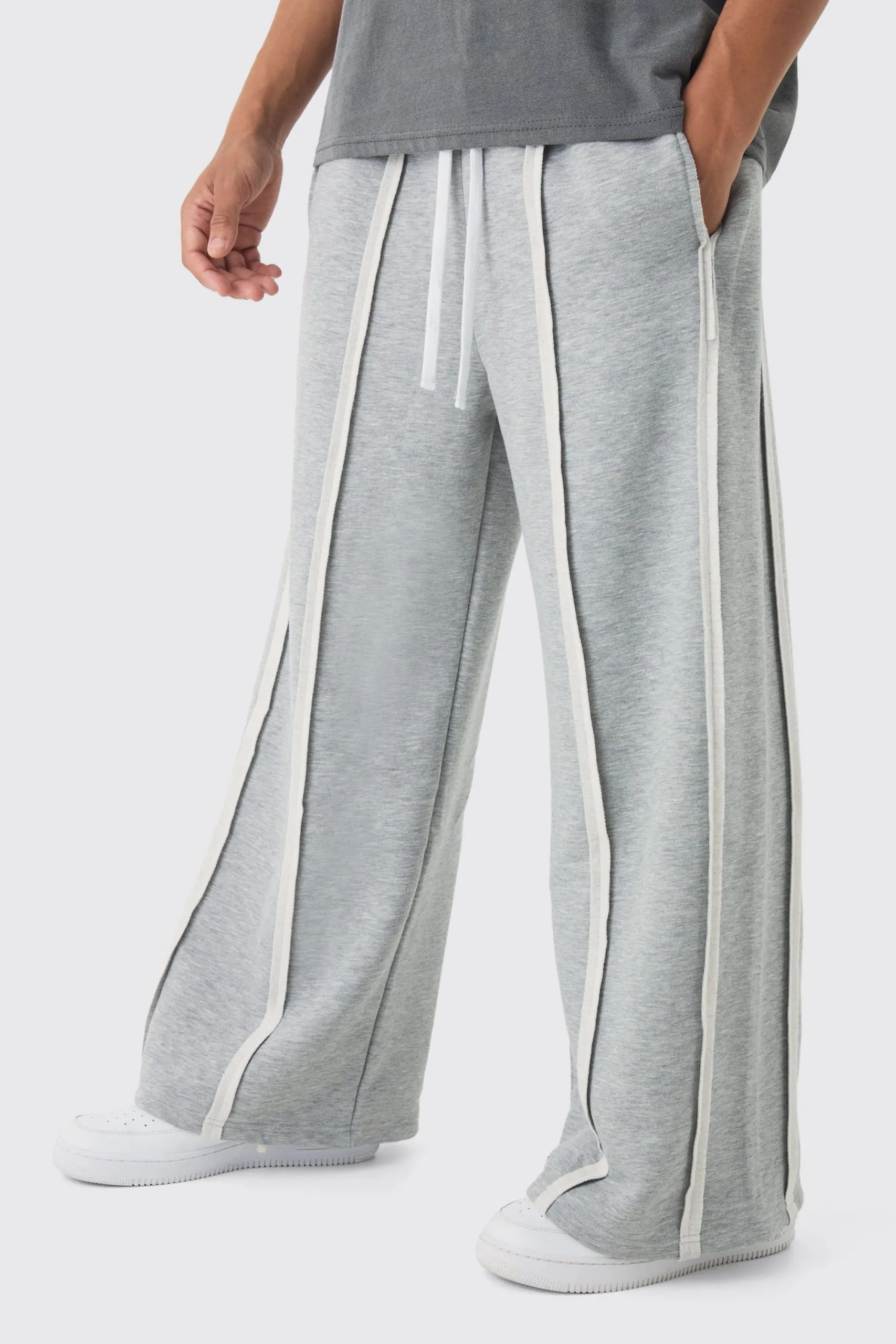 Extreme Wide Leg Exposed Seam Jogger