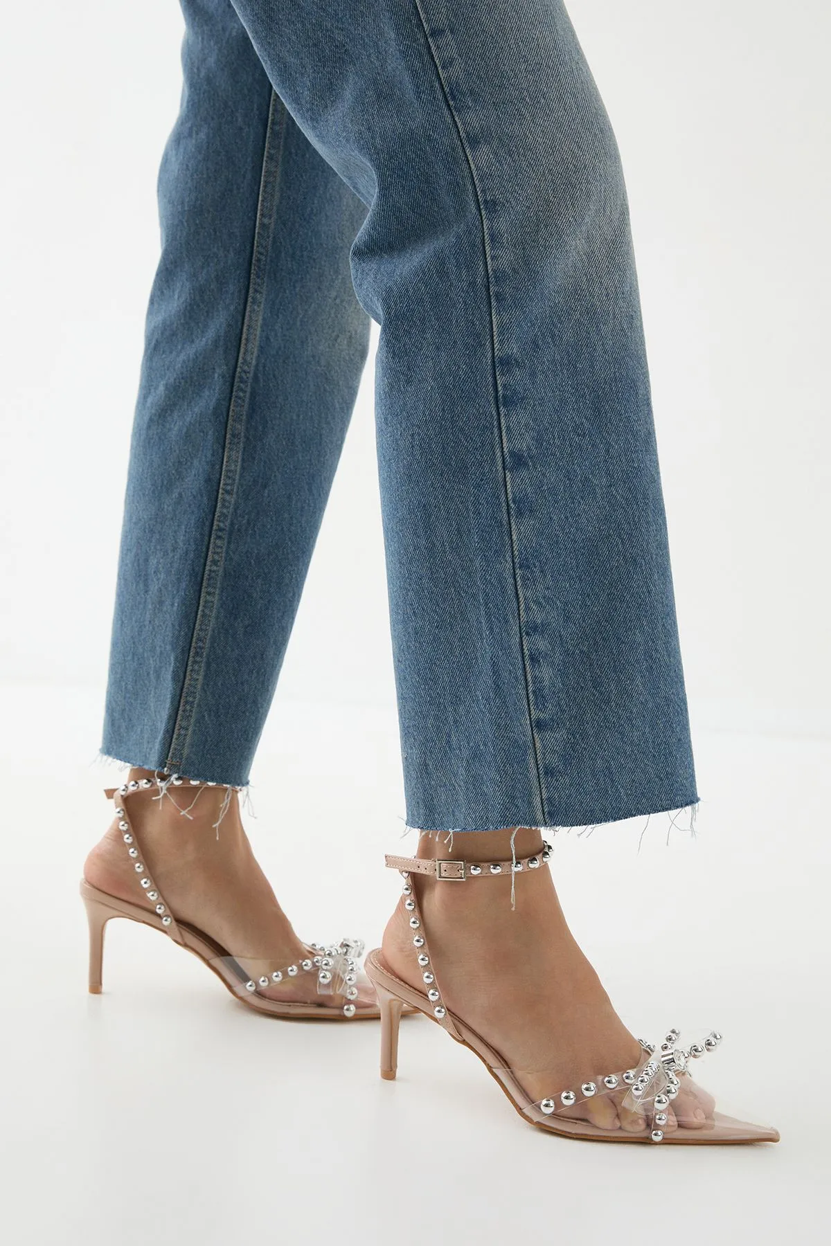 Embellished High Stiletto Heel Court Shoes