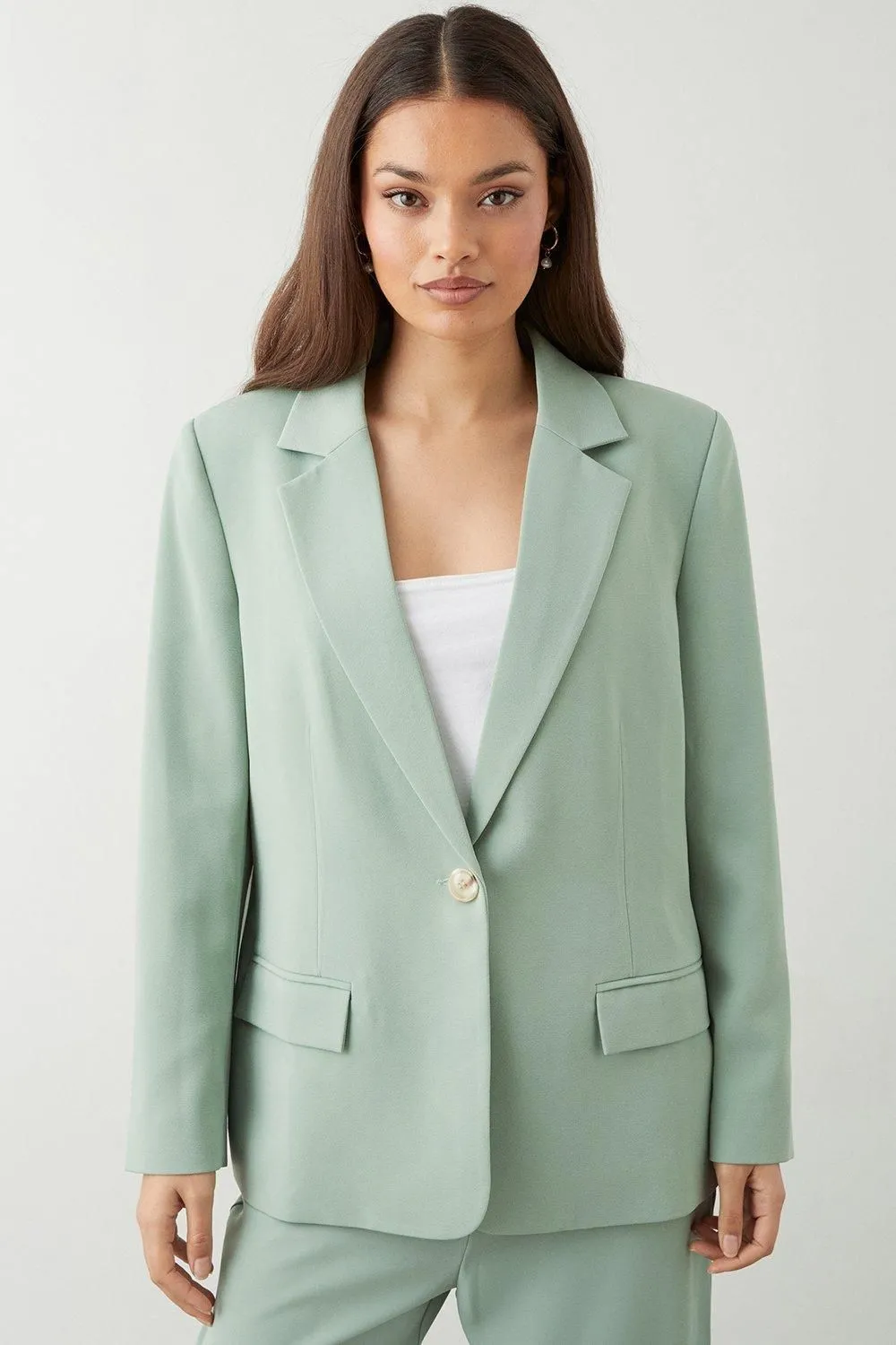 Petite Straight Fit Blazer