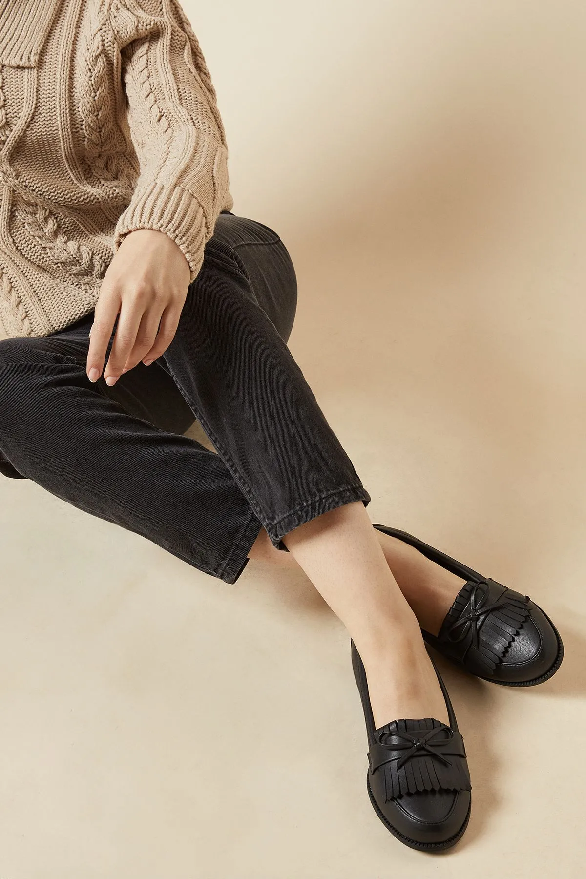 Wide Fit Loretta Tassel Loafers