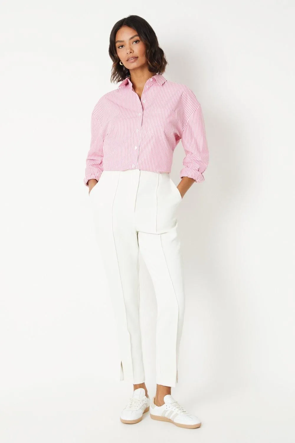 Stitch Detail Tapered Trouser