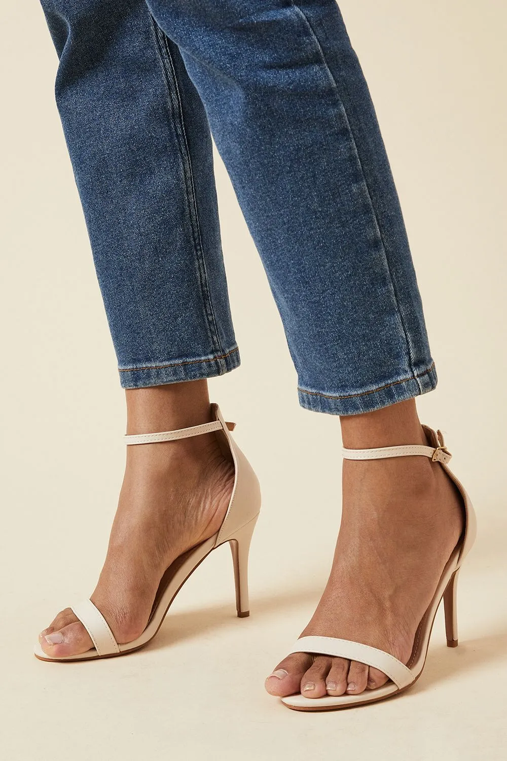 Wide Fit Tyla Barely There High Stiletto Heel Sandals