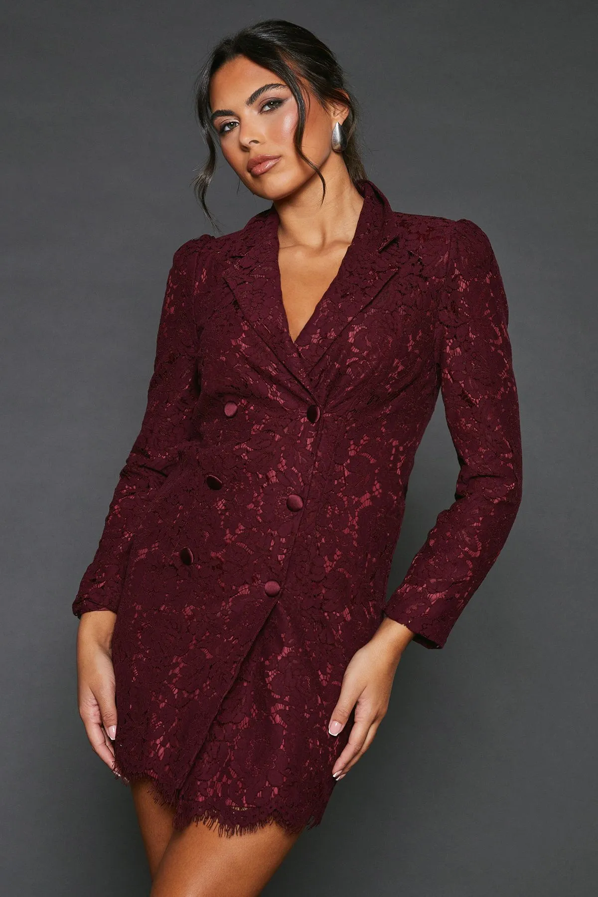 Lace Blazer Dress