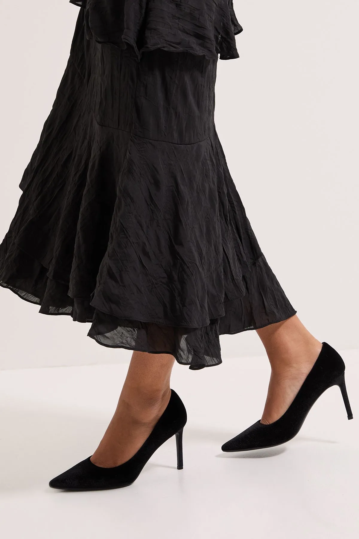 Dash Velvet Pointed High Stiletto Heel Court Shoes