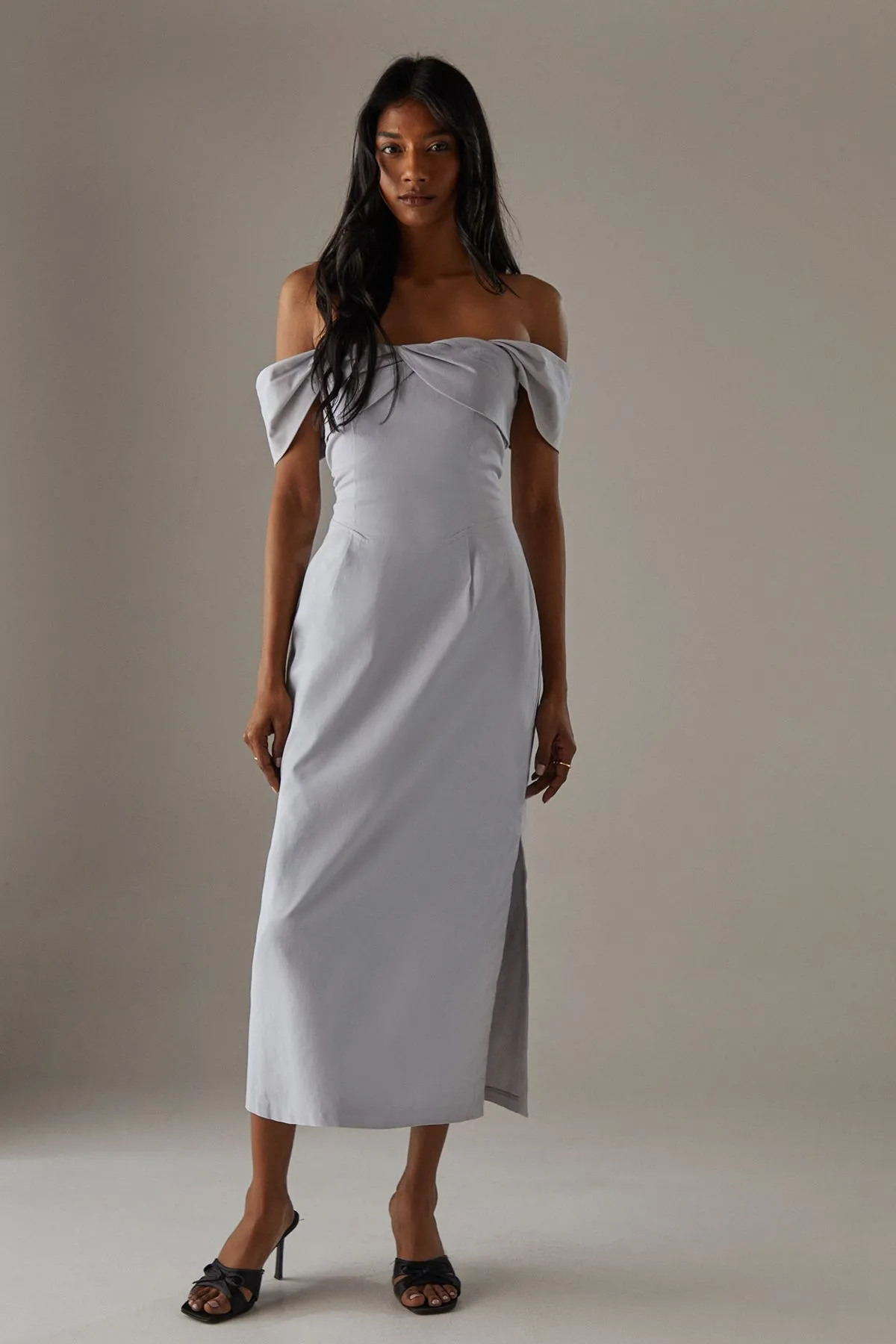 Twist Bandeau Column Dress