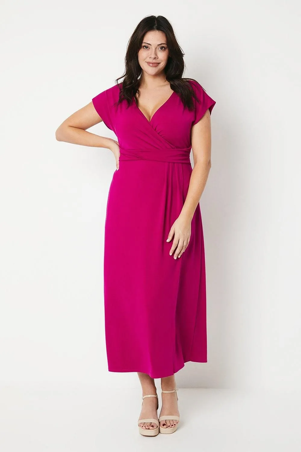 Curve Occasion Premium Jersey Maxi Dress