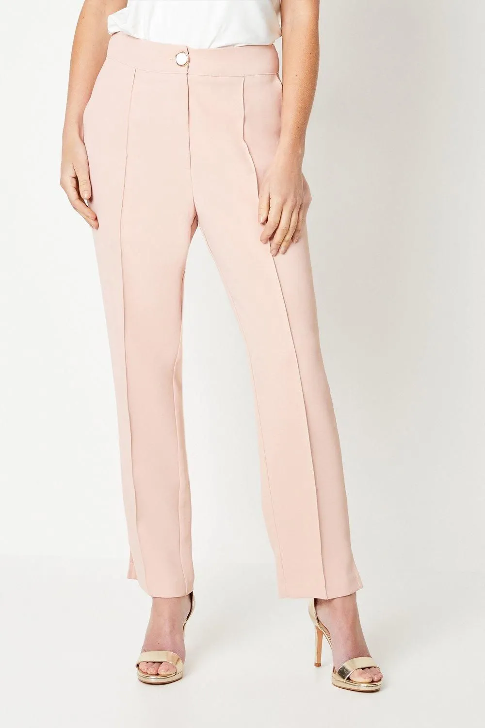 Petite Split Detail Tapered Trousers