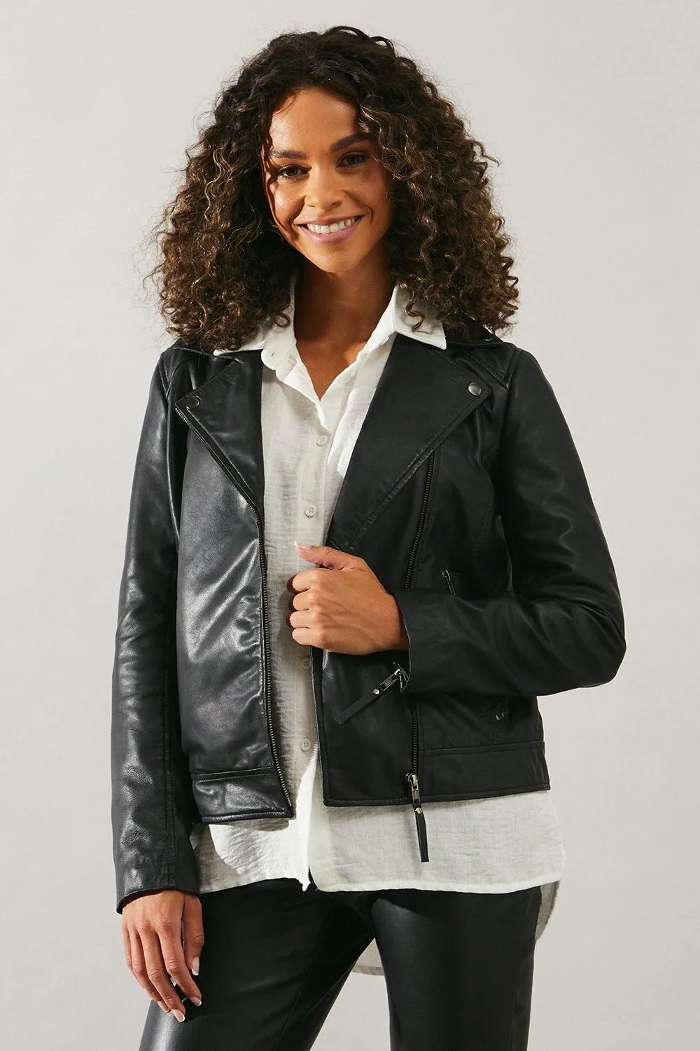 Real Leather Ultimate Biker Jacket