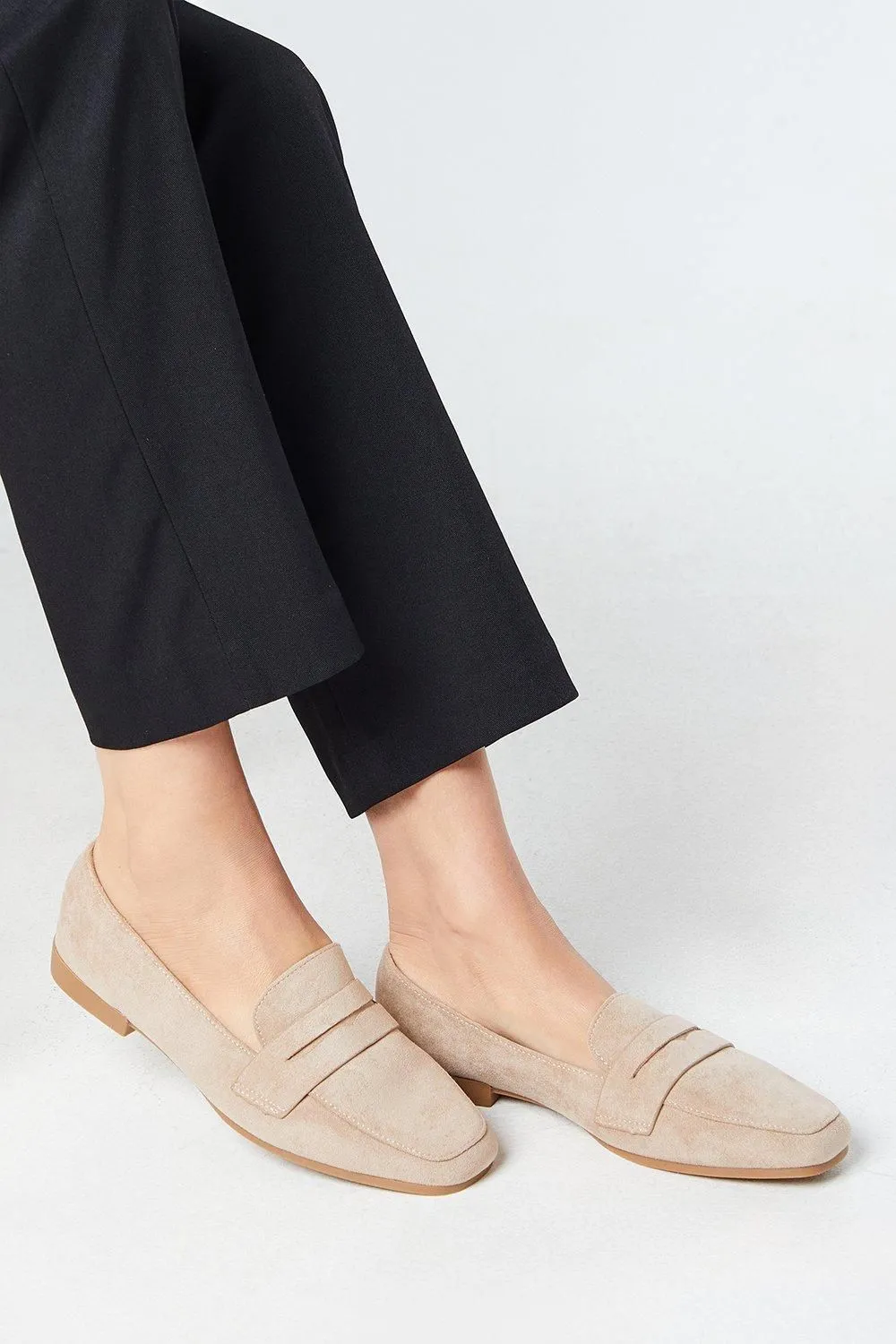 Lotus Square Toe Penny Loafer