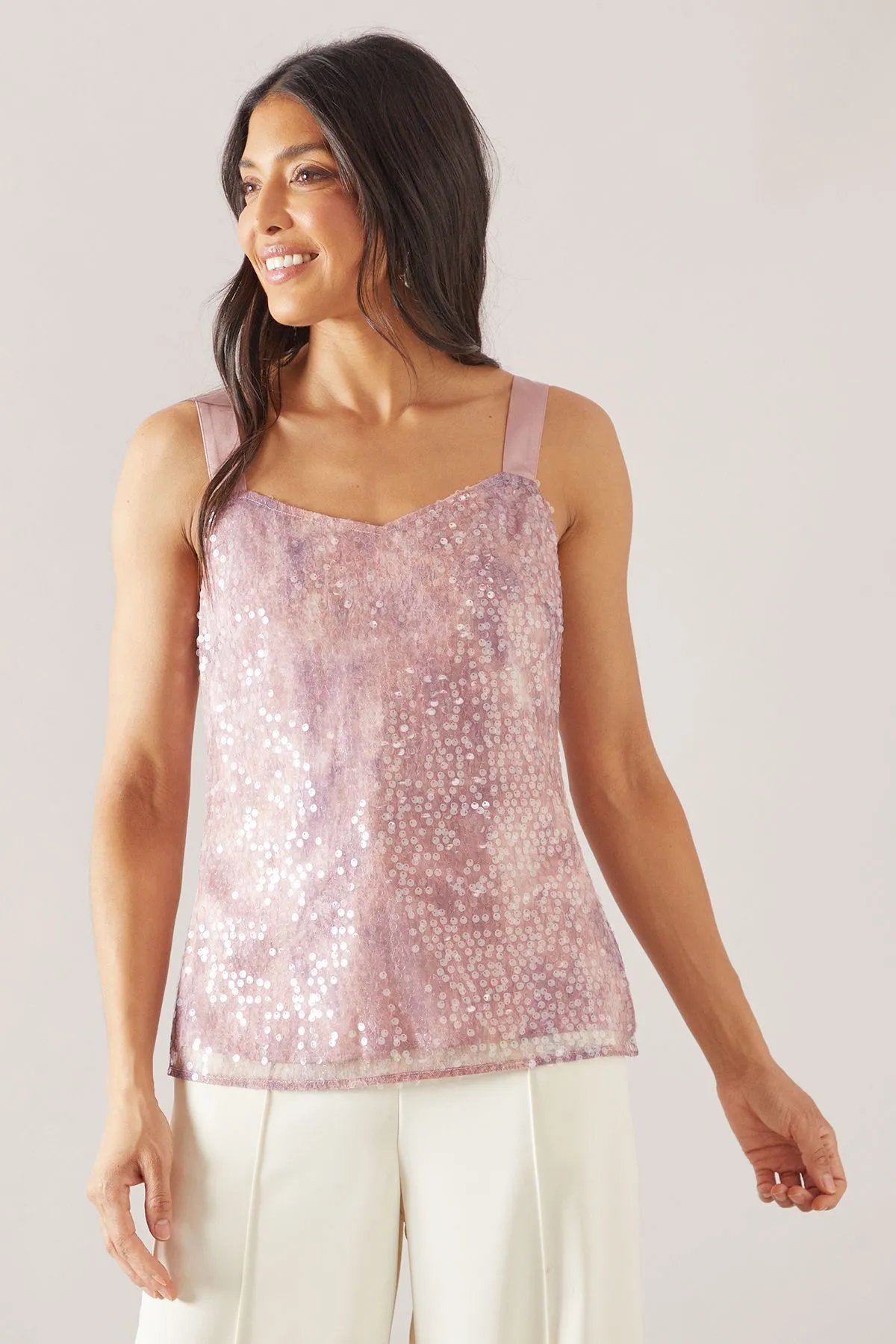 Sequin Cami Top