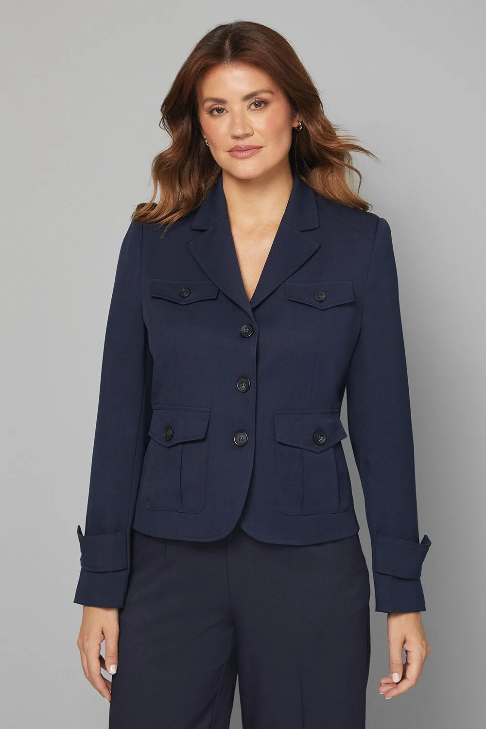 Four Pocket Short Utility Jacket