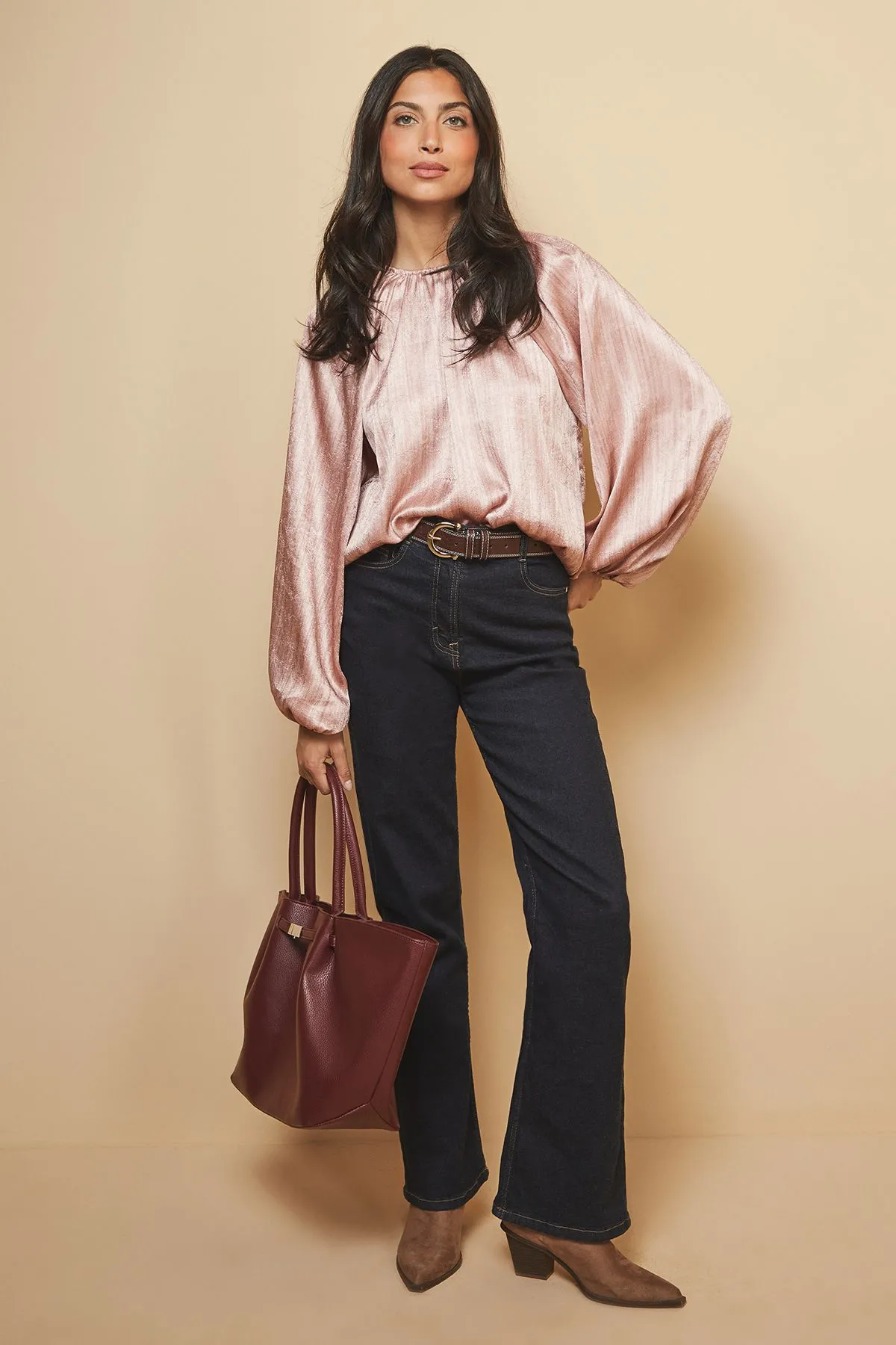 Shimmer Satin Blouse