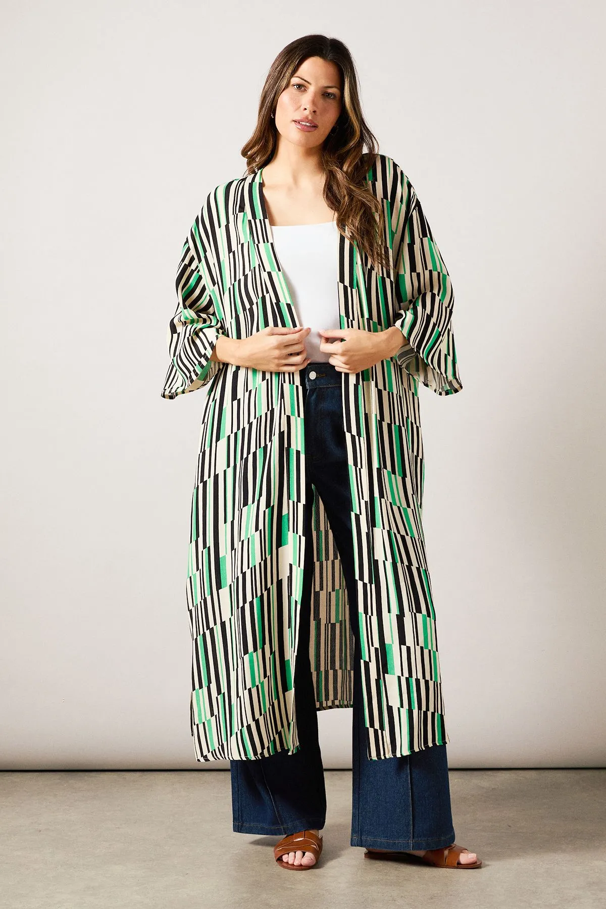 Green Geo Kimono