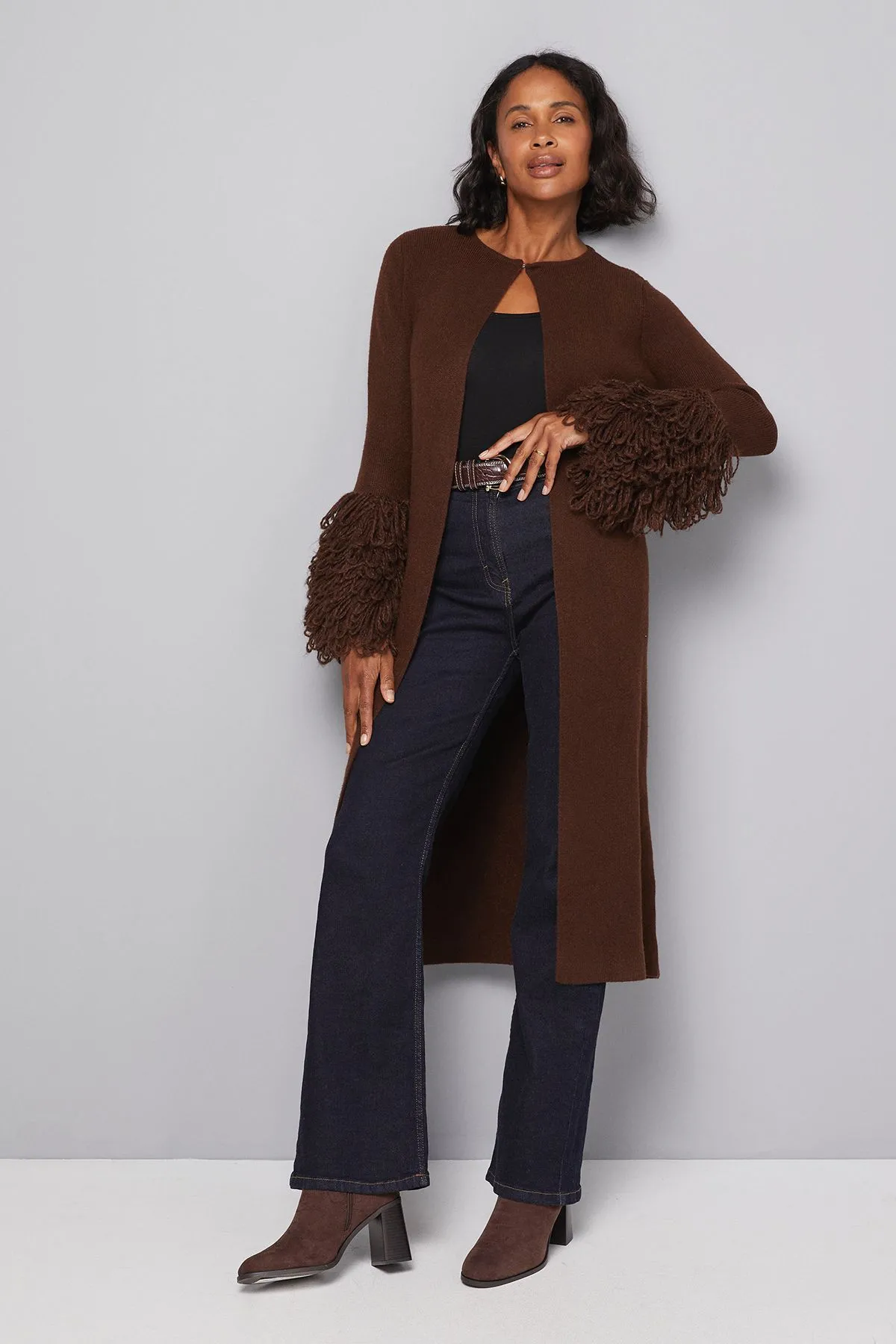 Loop Knit Cuff Coatigan