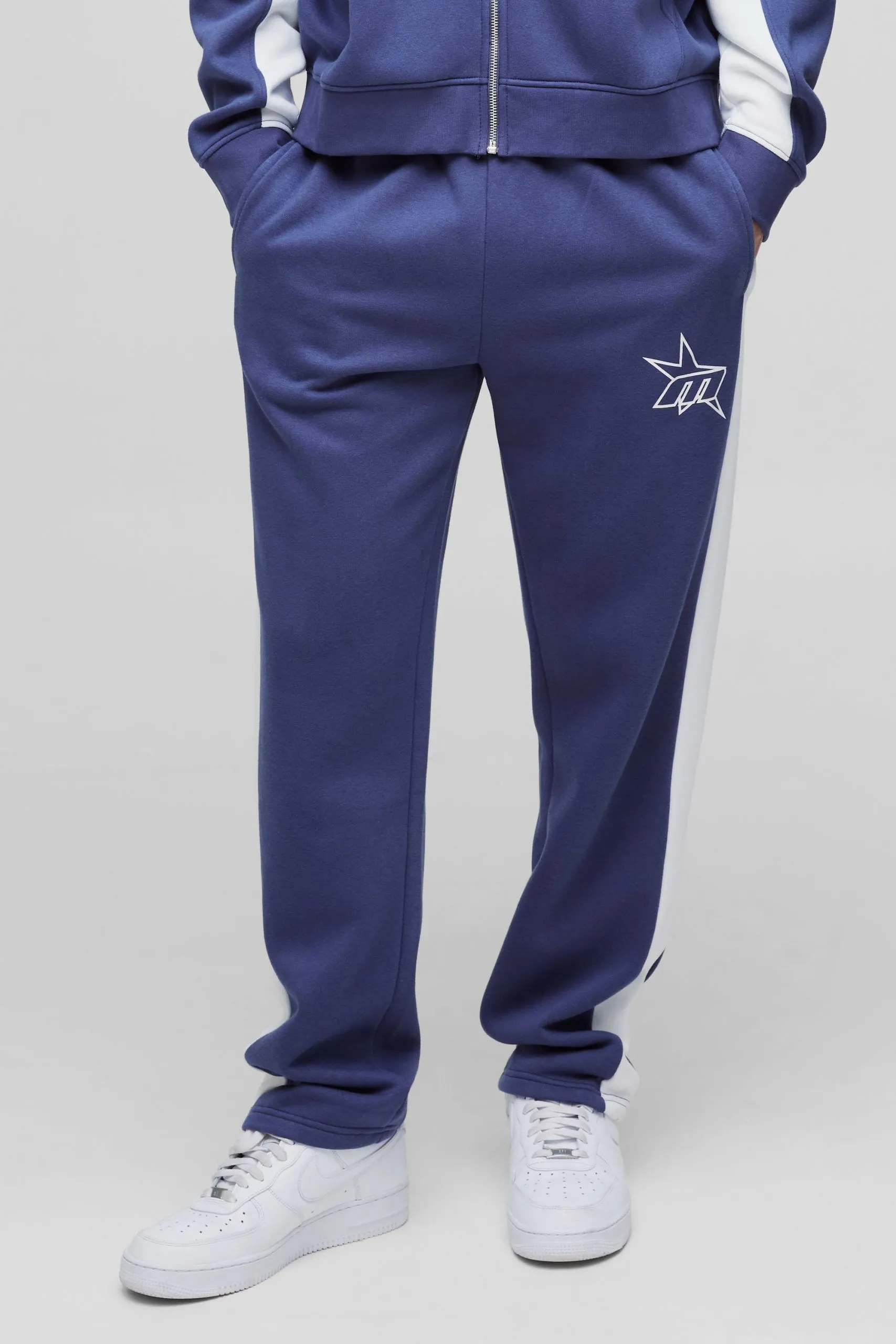 Regular Fit M Star Side Panel Jogger