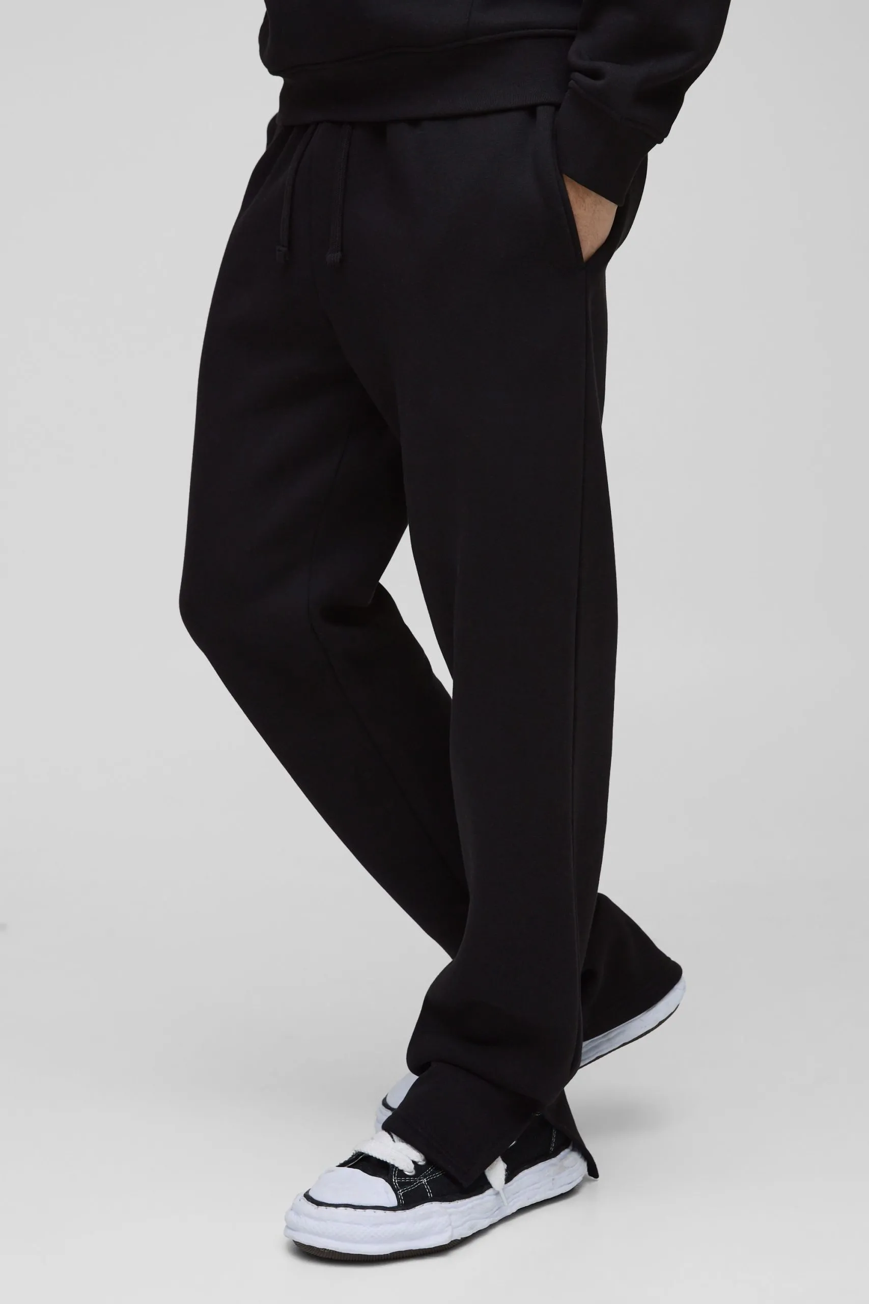 Regular Fit Split Hem Jogger