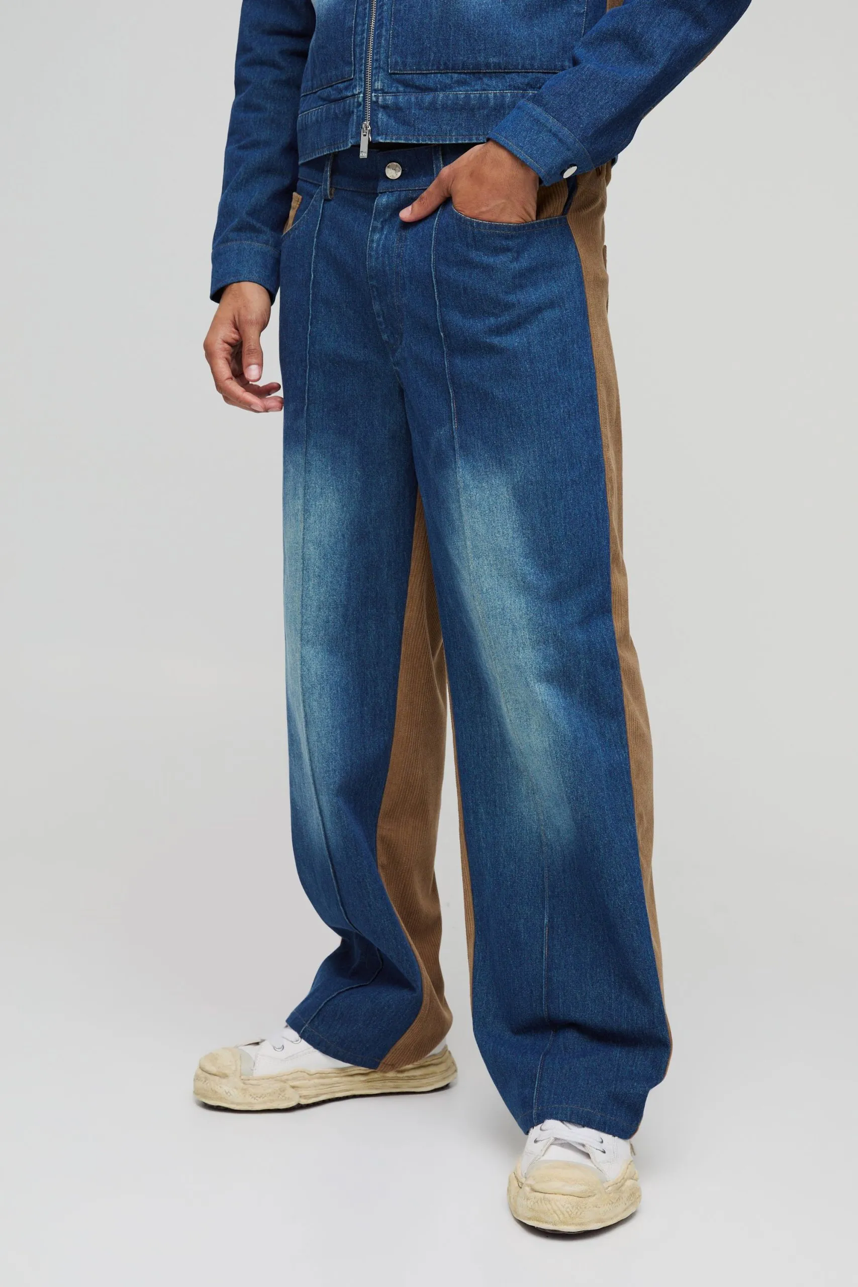 Relaxed Denim & Corduroy Jeans