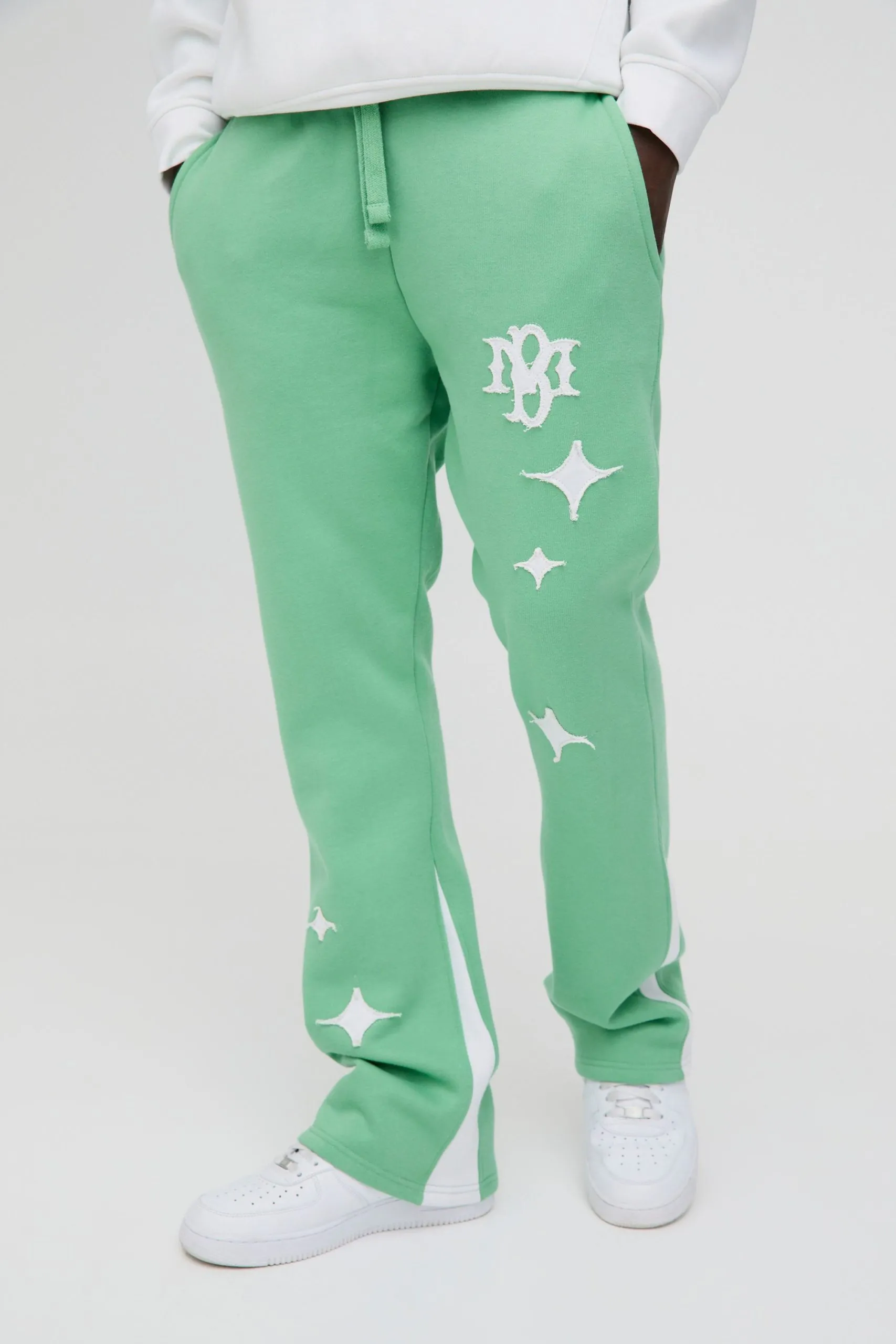 Slim Fit Star Applique BM Gusset Joggers