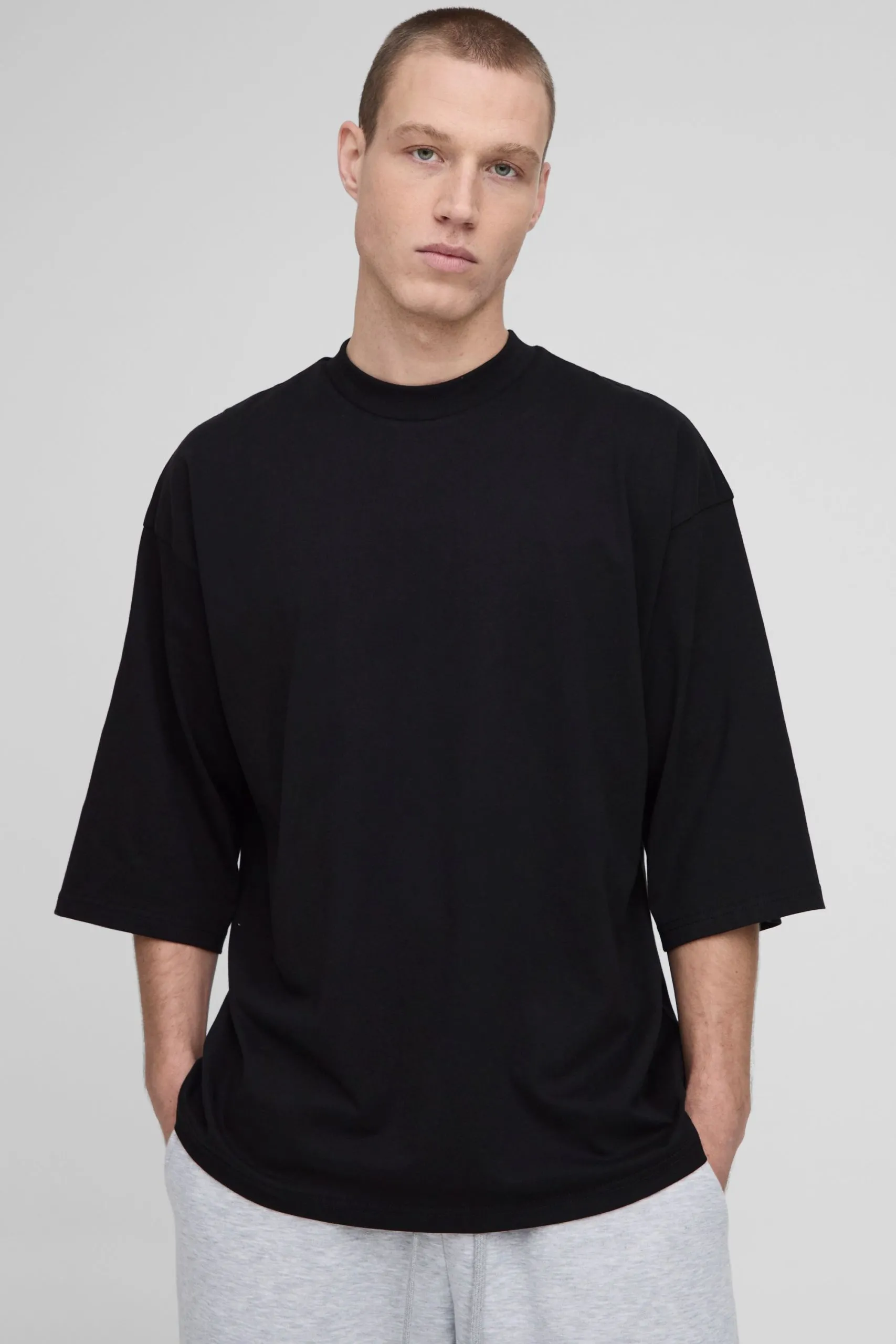 Extreme Oversized Extended Neck Heavy Weight T-shirt
