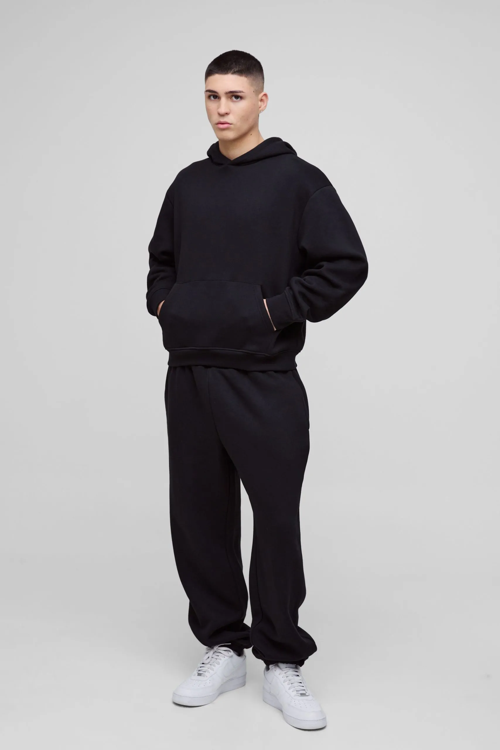 Oversized Boxy Hooded Tracksuit