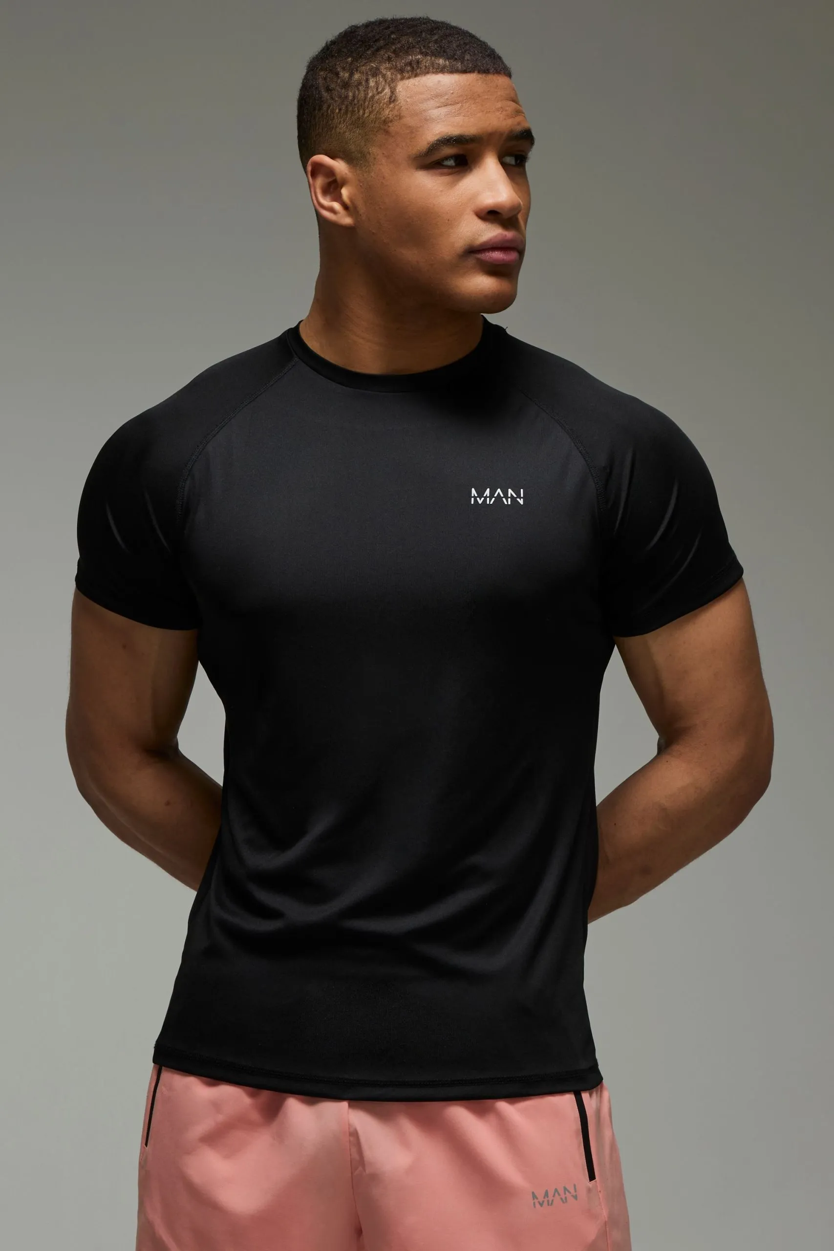 Man Active Running Regular Fit Mesh T-shirt