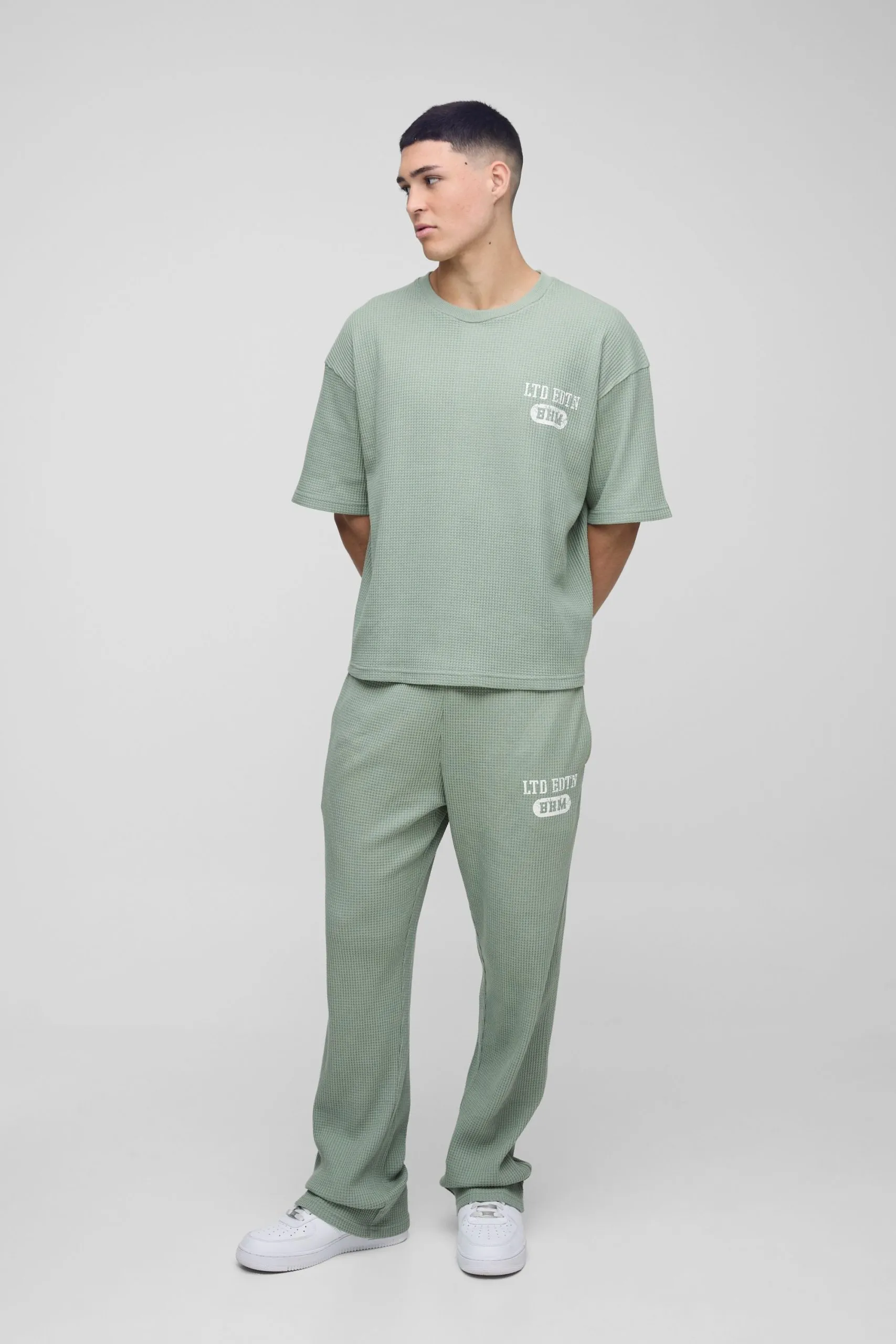 Oversized Boxy T-Shirt and Relaxed Jogger Tracksuit