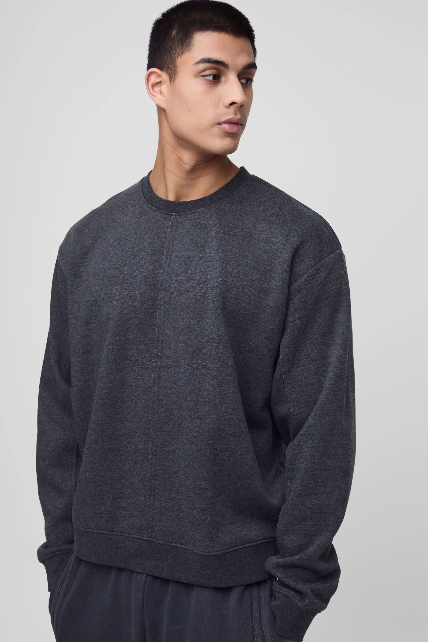 Tall Oversized Boxy Exposed Seam Sweater