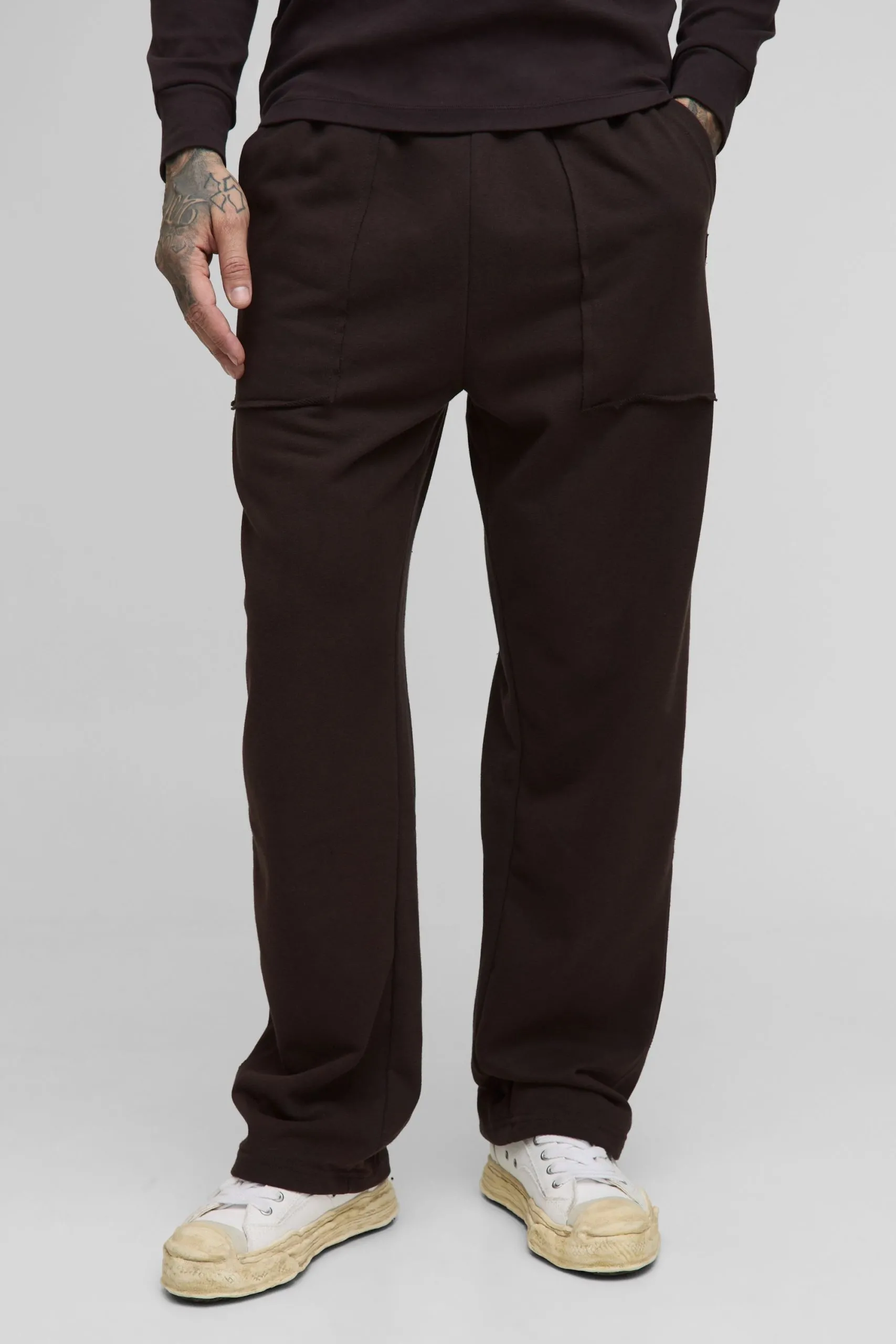 Tall Oversized Raw Seam Pocket Detail Joggers