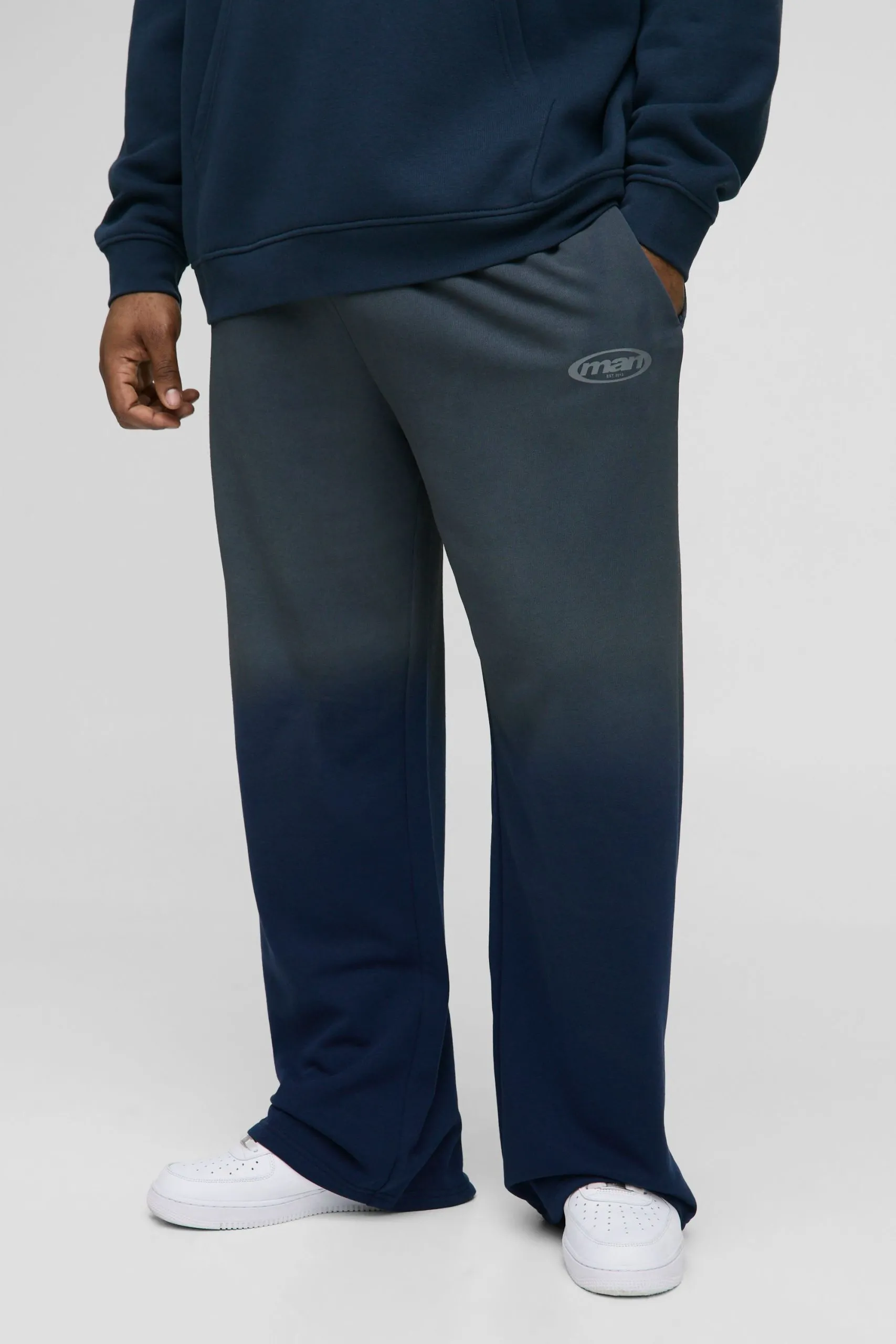 Plus Spray Wash Print Relaxed Joggers