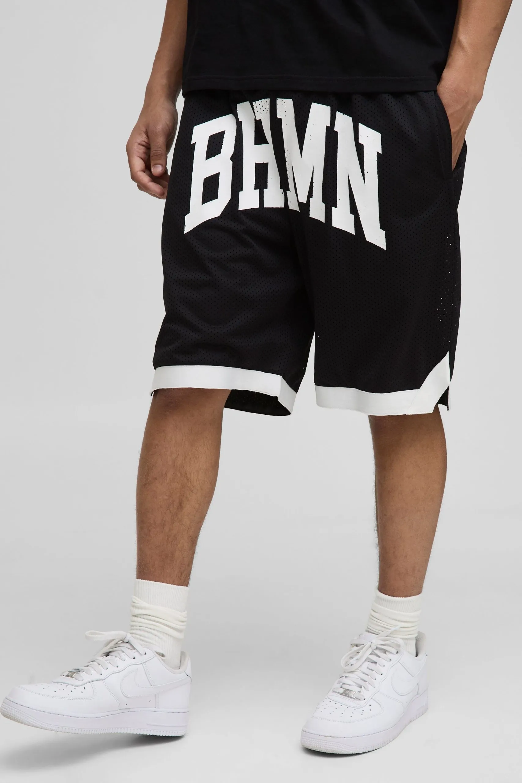 BHMN Mid Length Mesh Basketball Shorts