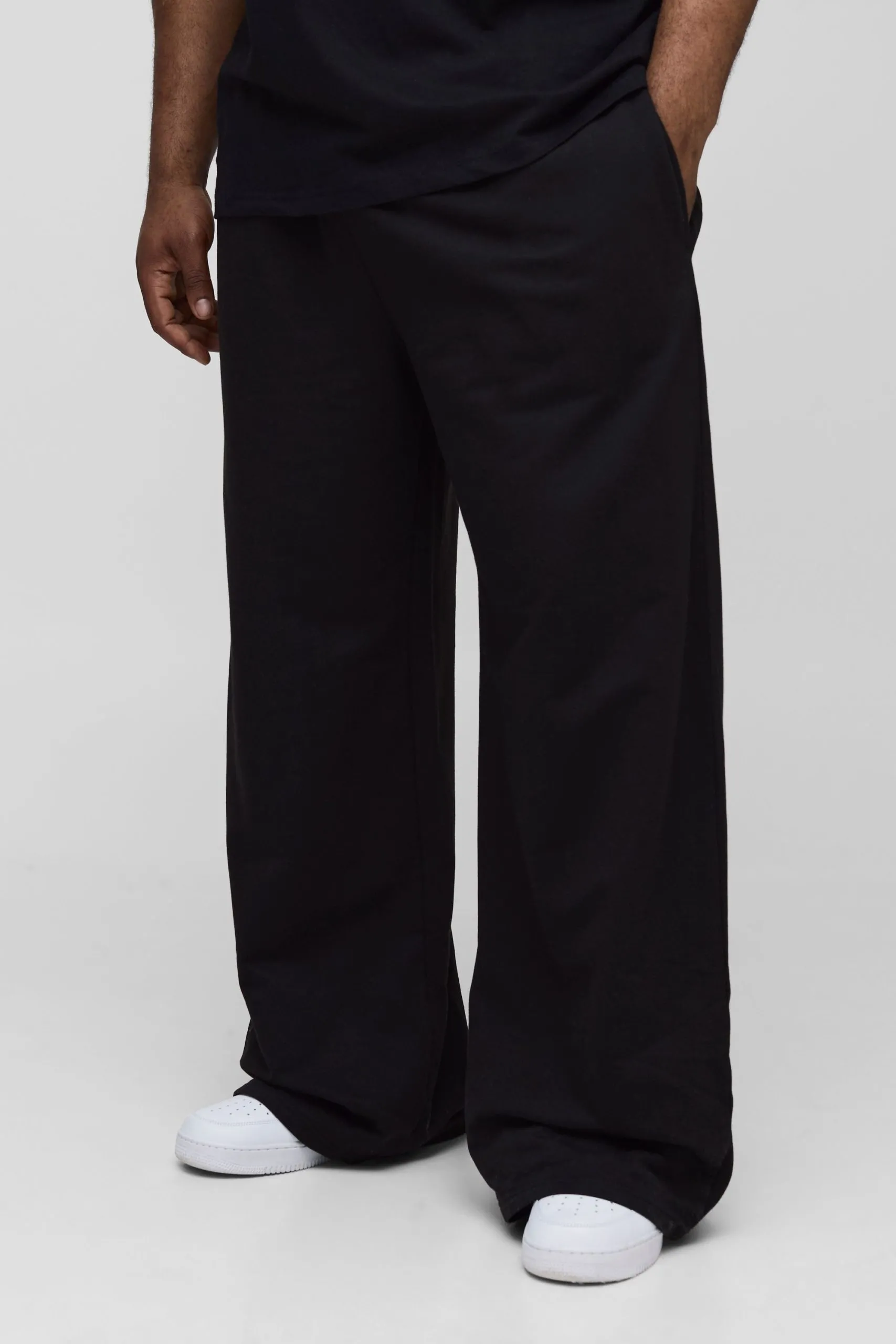 Plus Lightweight Loopback Wide Fit Basic Joggers