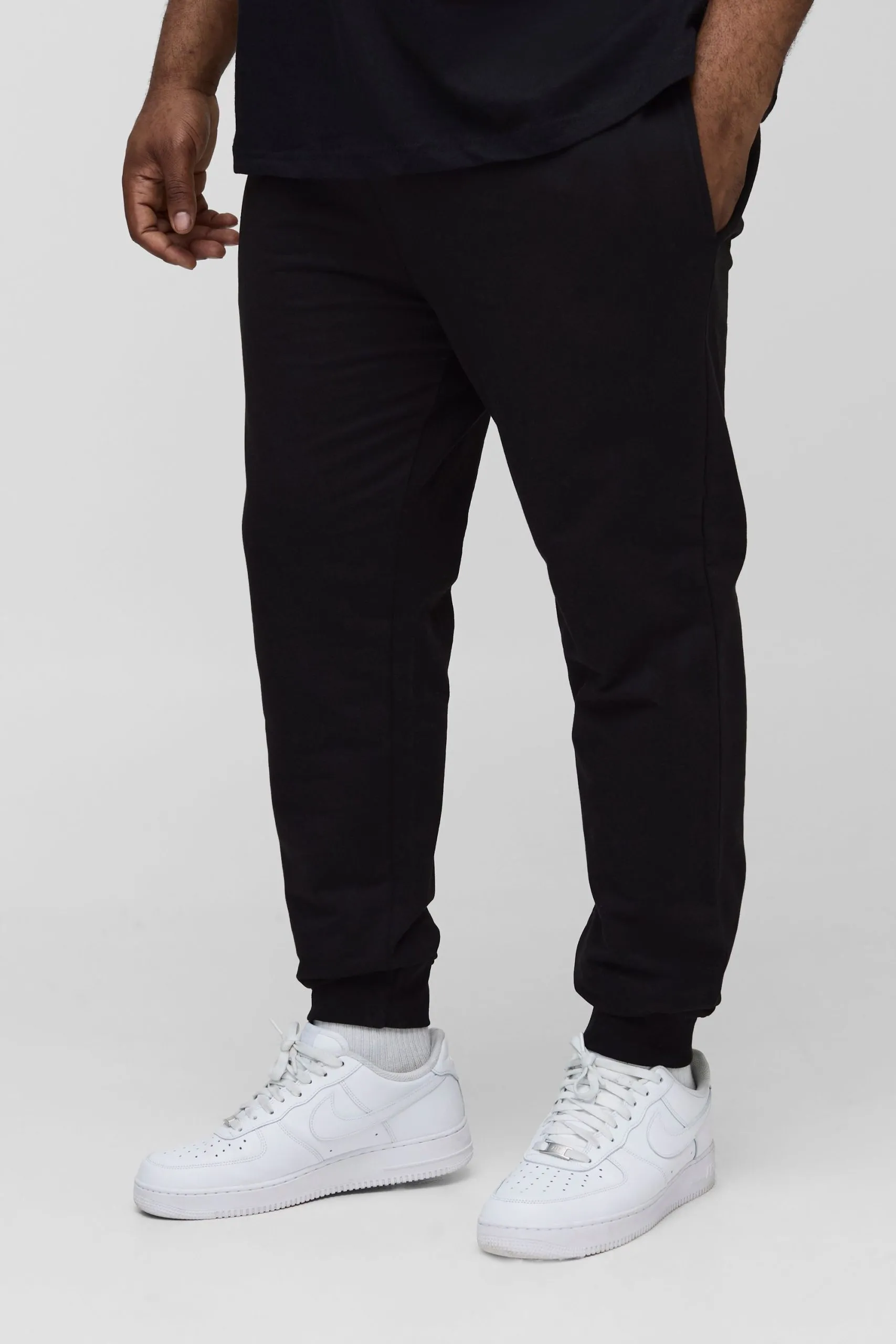 Plus Lightweight Loopback Skinny Fit Basic Joggers