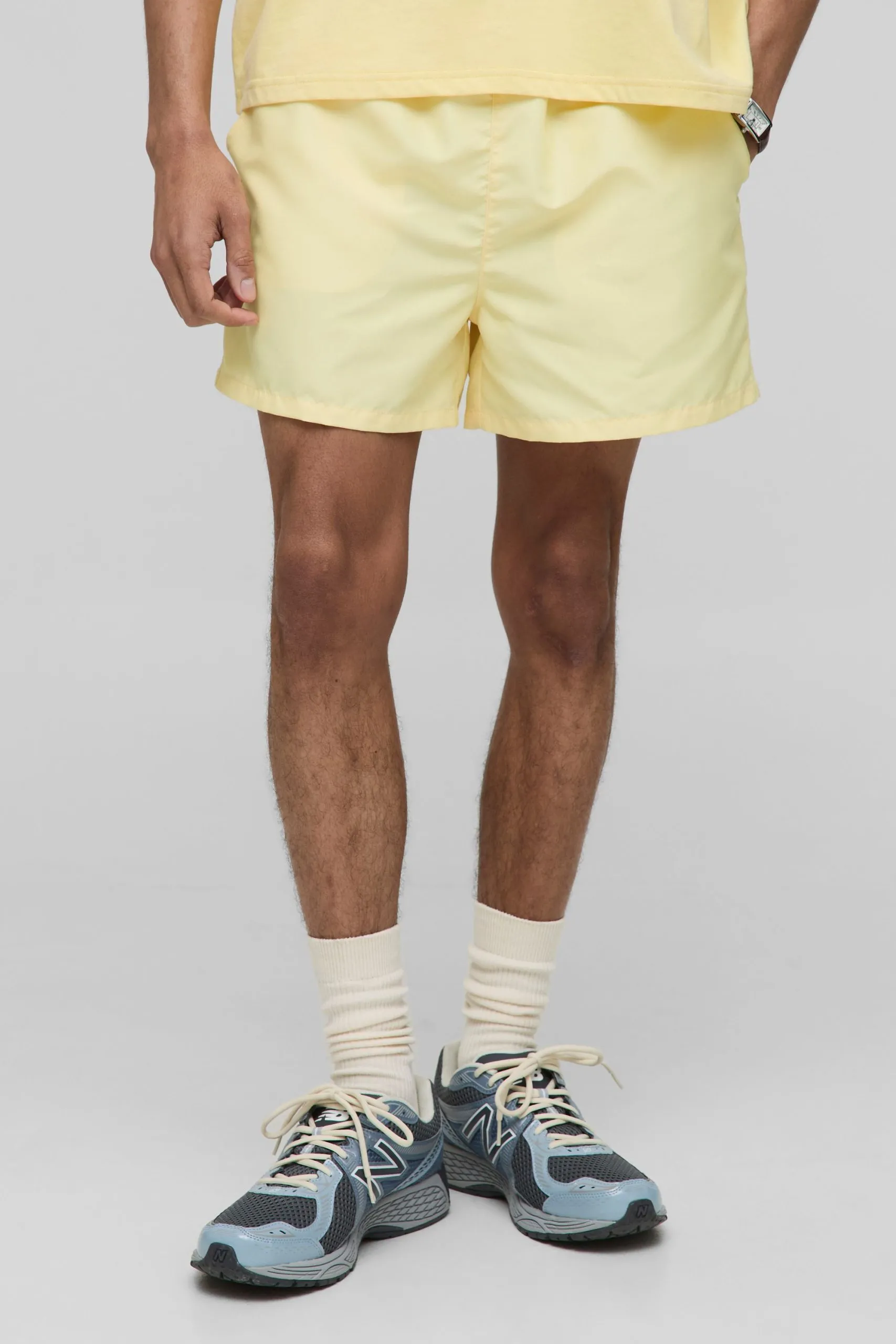 Short Length Rubber Tab Swim Short