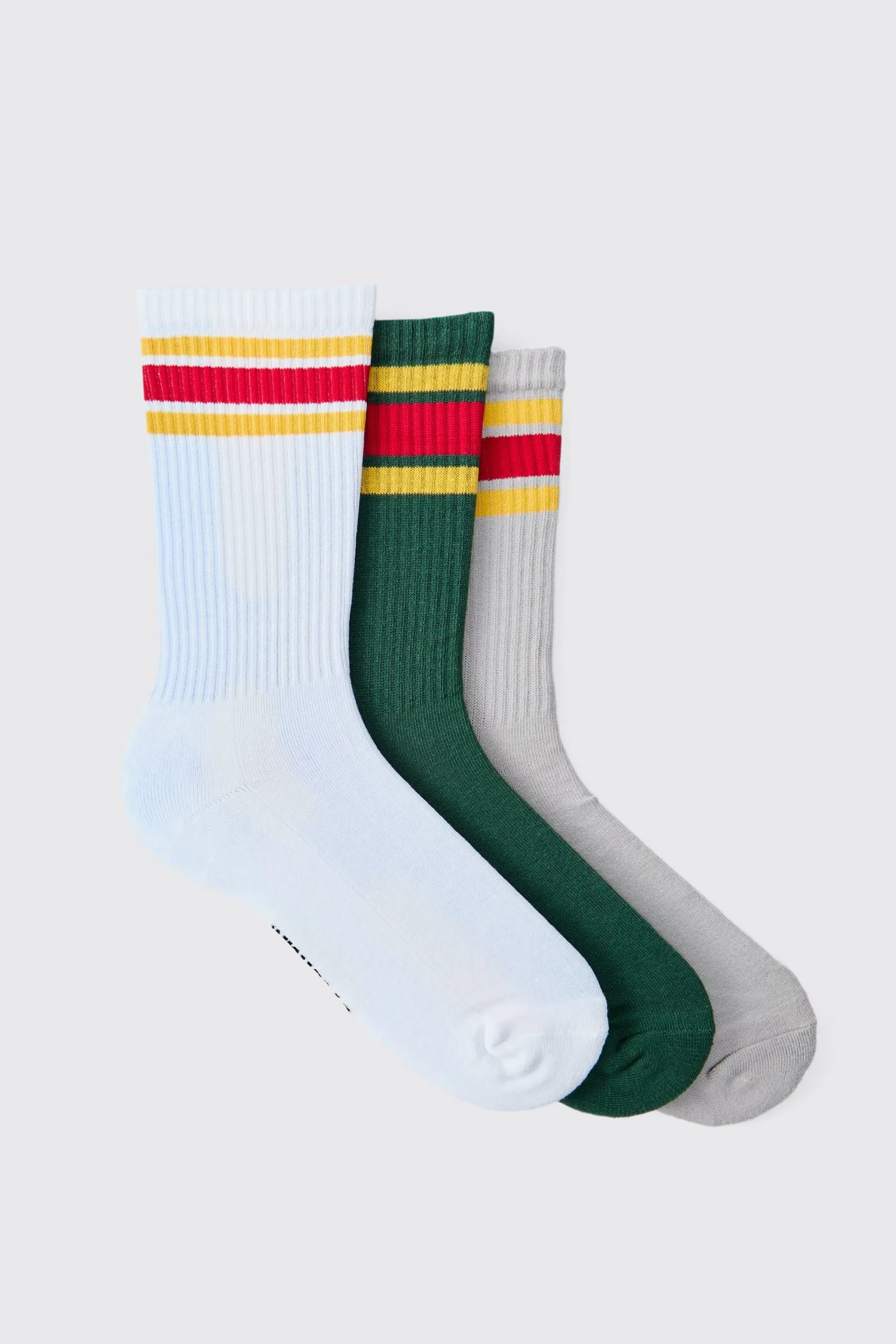 3 Pack Stripe Jacquard Ofcl MAN Sport Socks