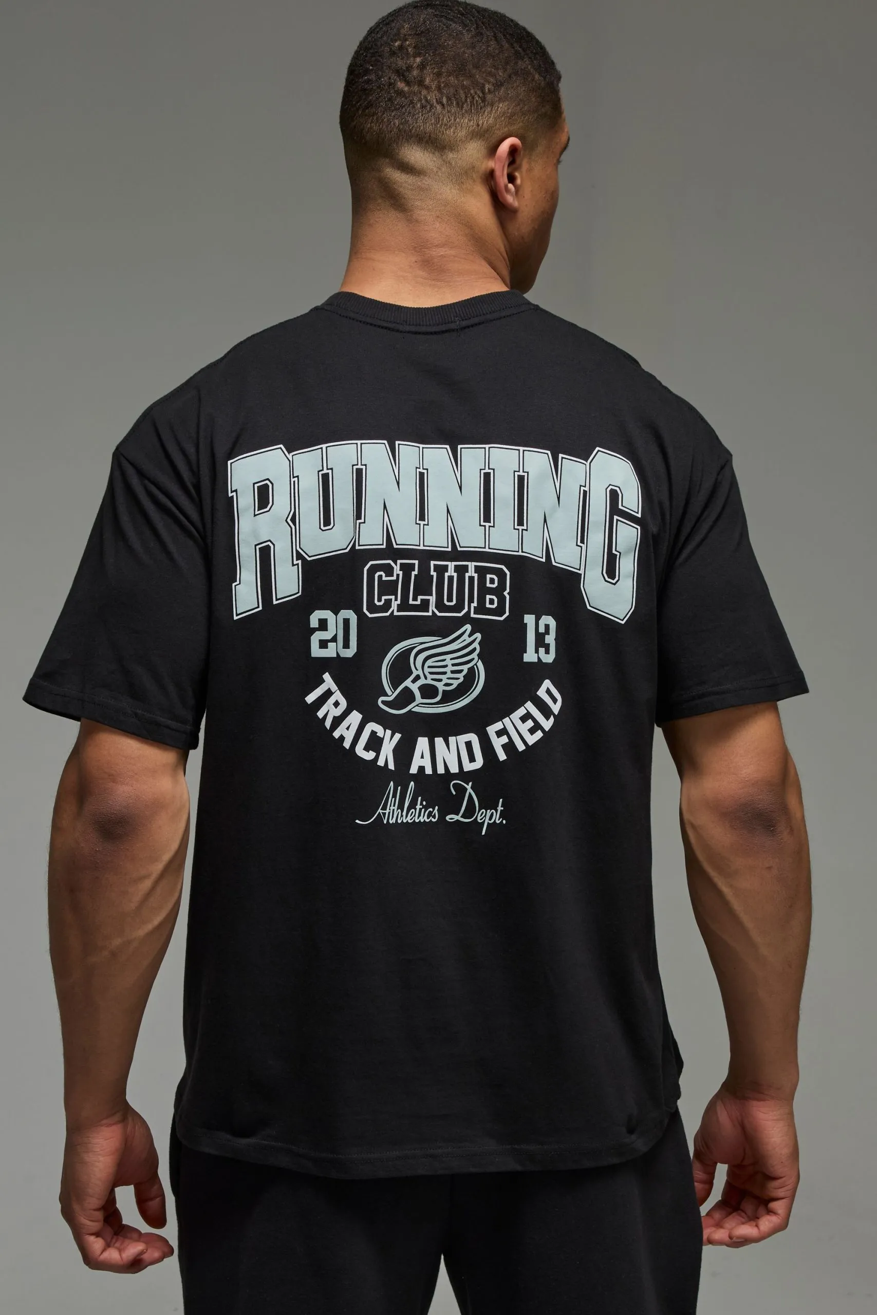 Man Active Running Club Oversized T-shirt