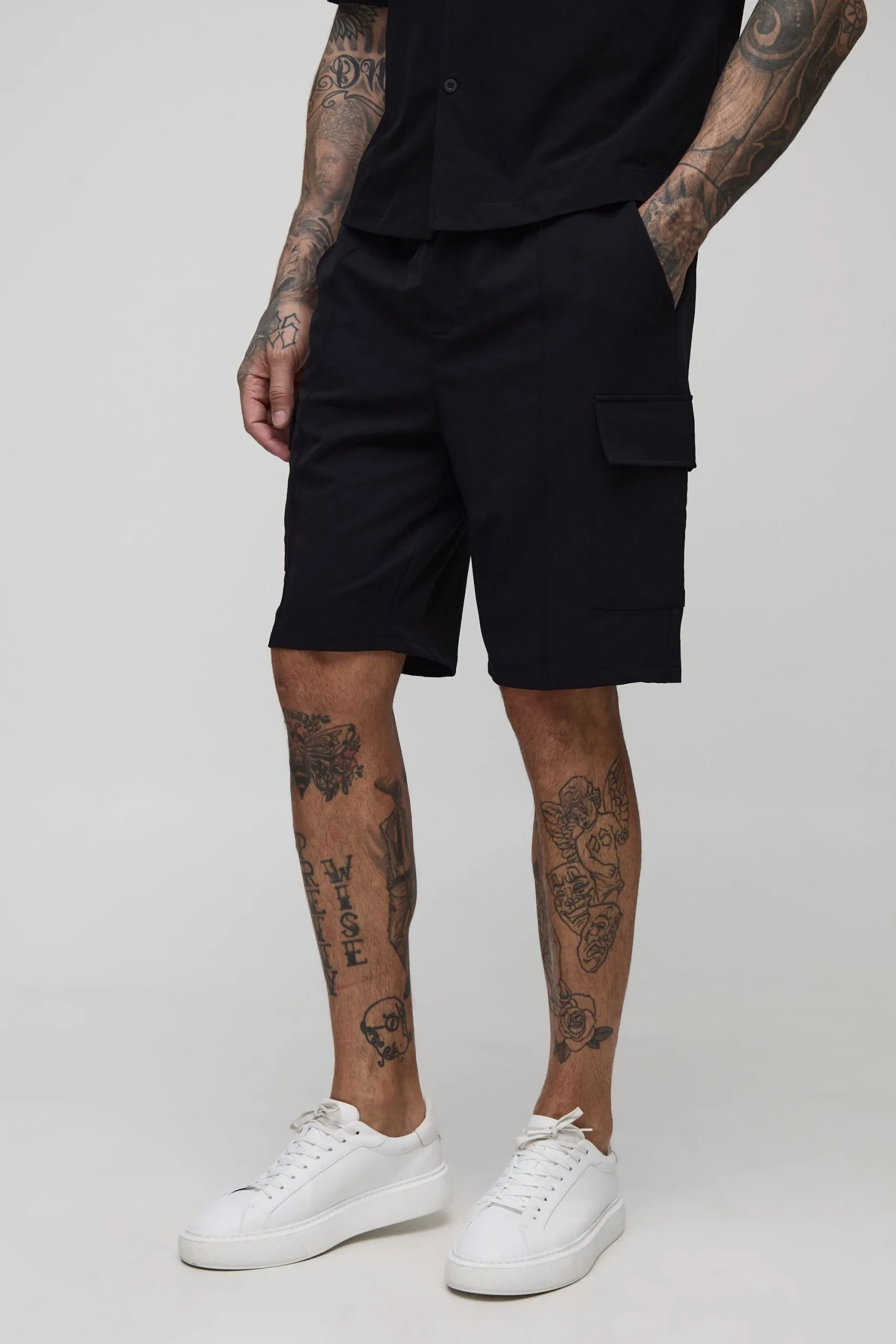 Tall Relaxed Fit Technical Stretch Cargo Shorts