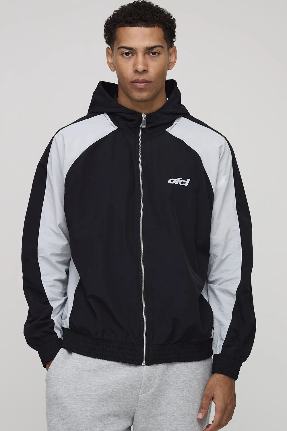 Oversized Shell Ofcl Raglan Zip Through Jacket