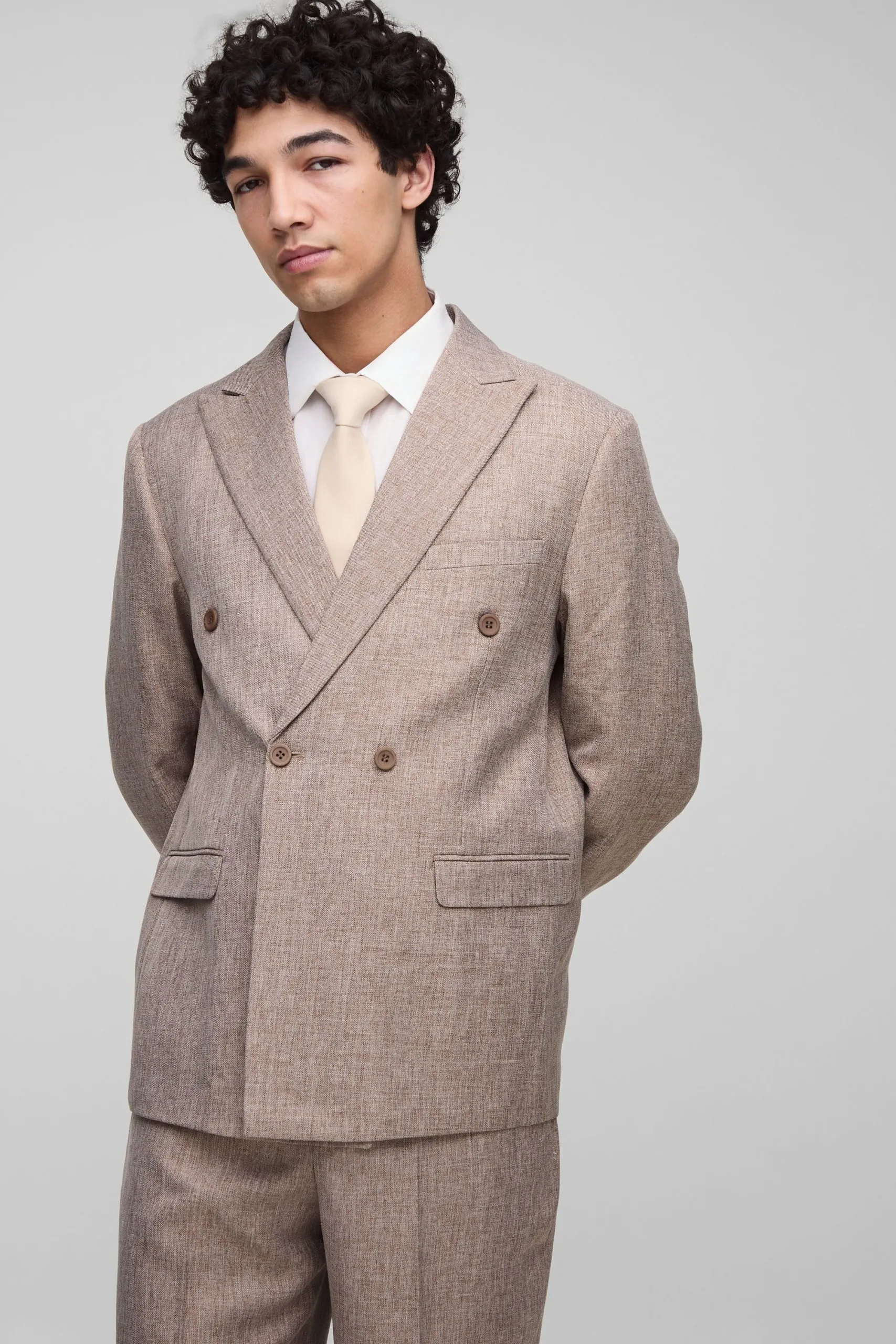 Oversized Double Breasted Suit Blazer