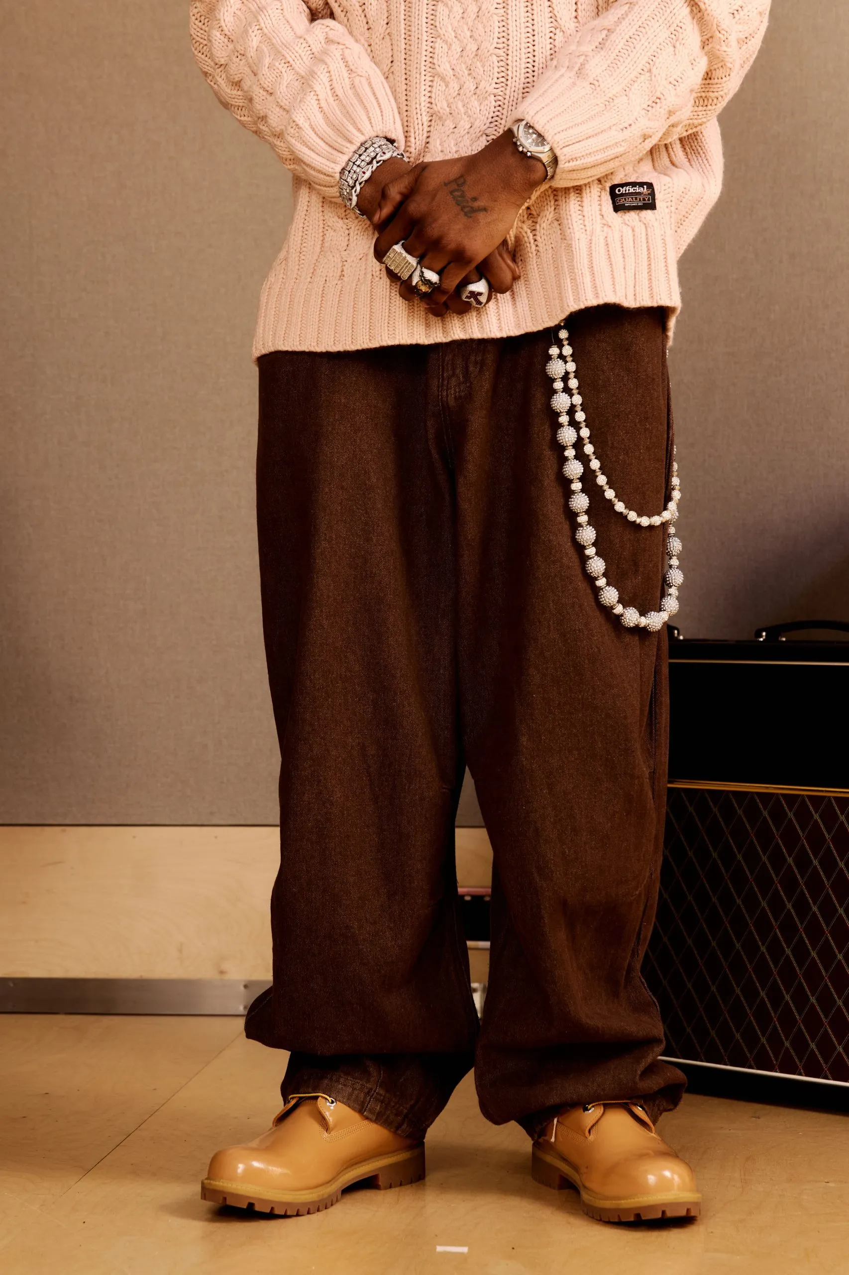 Baggy fit Overdyed Carpenter Jeans