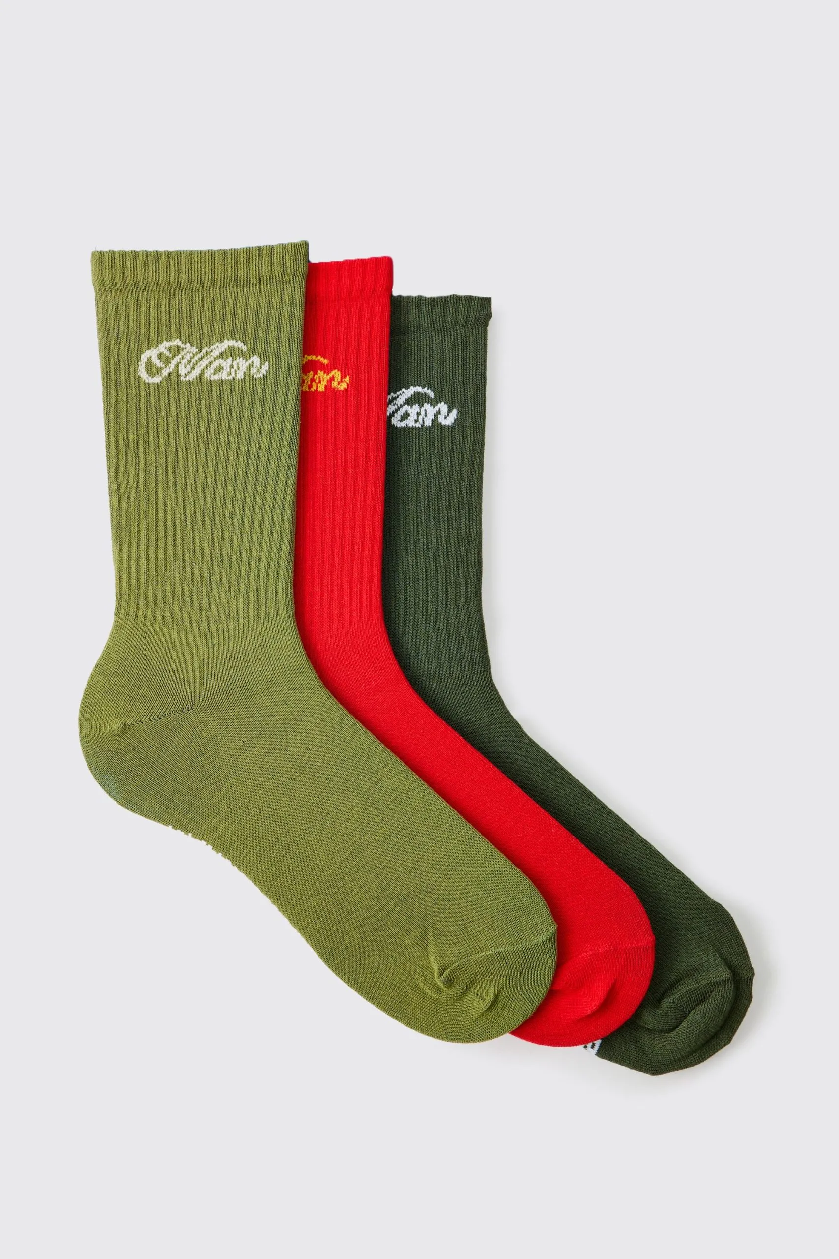 Multi 3 Pack Man Sport Sock