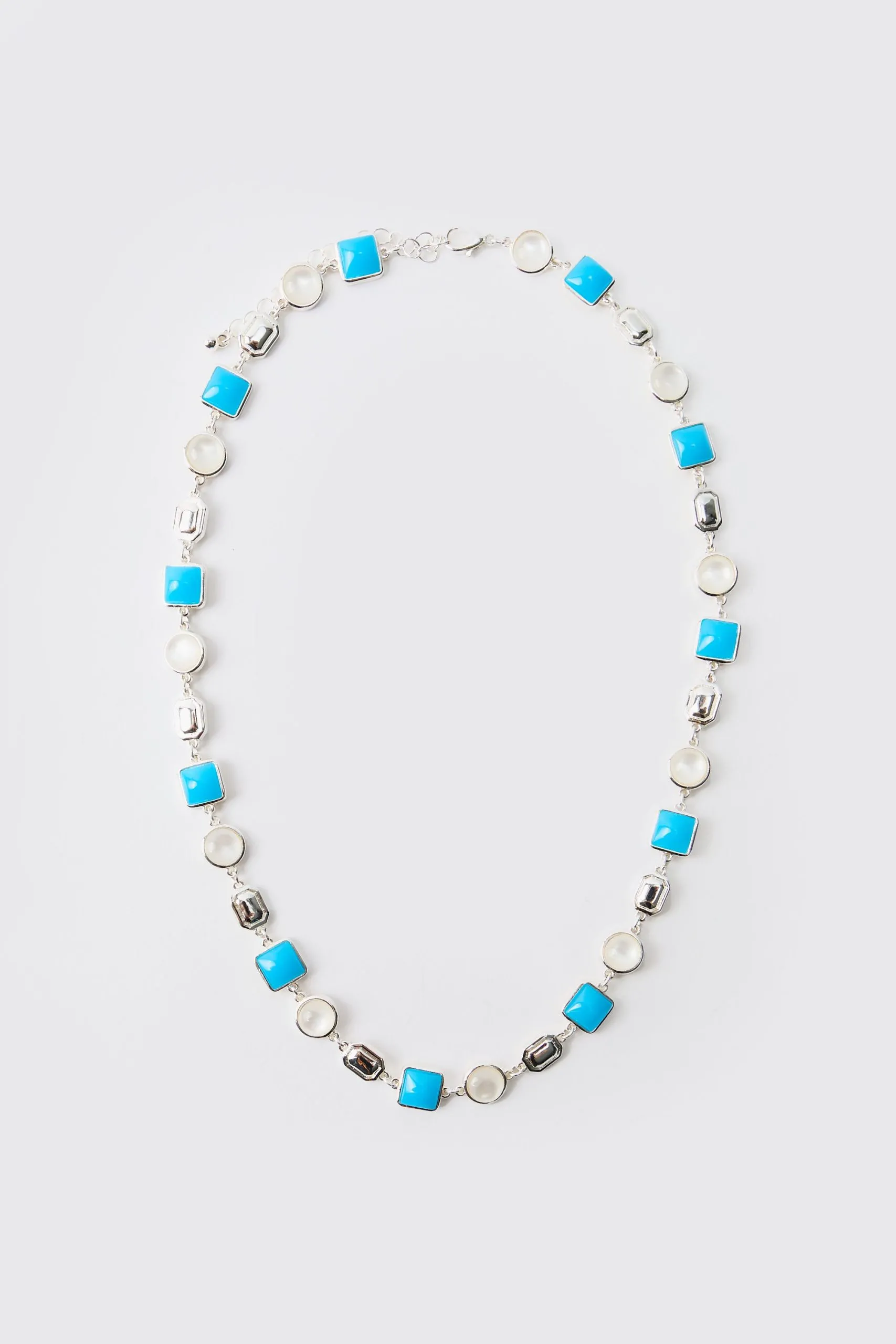 Charm Gem Link Necklace