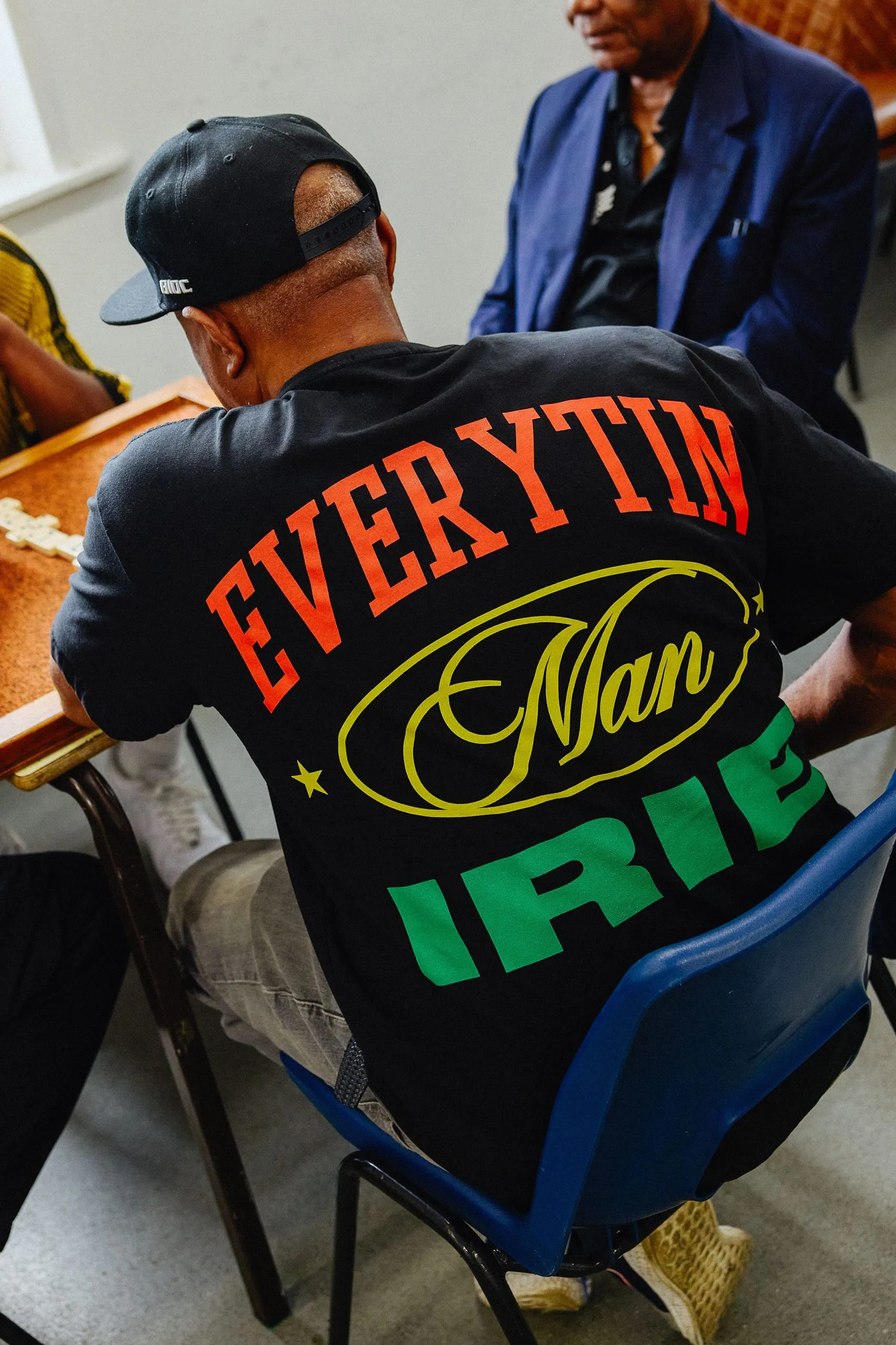 Black Oversized Man Star Carnival T-Shirt