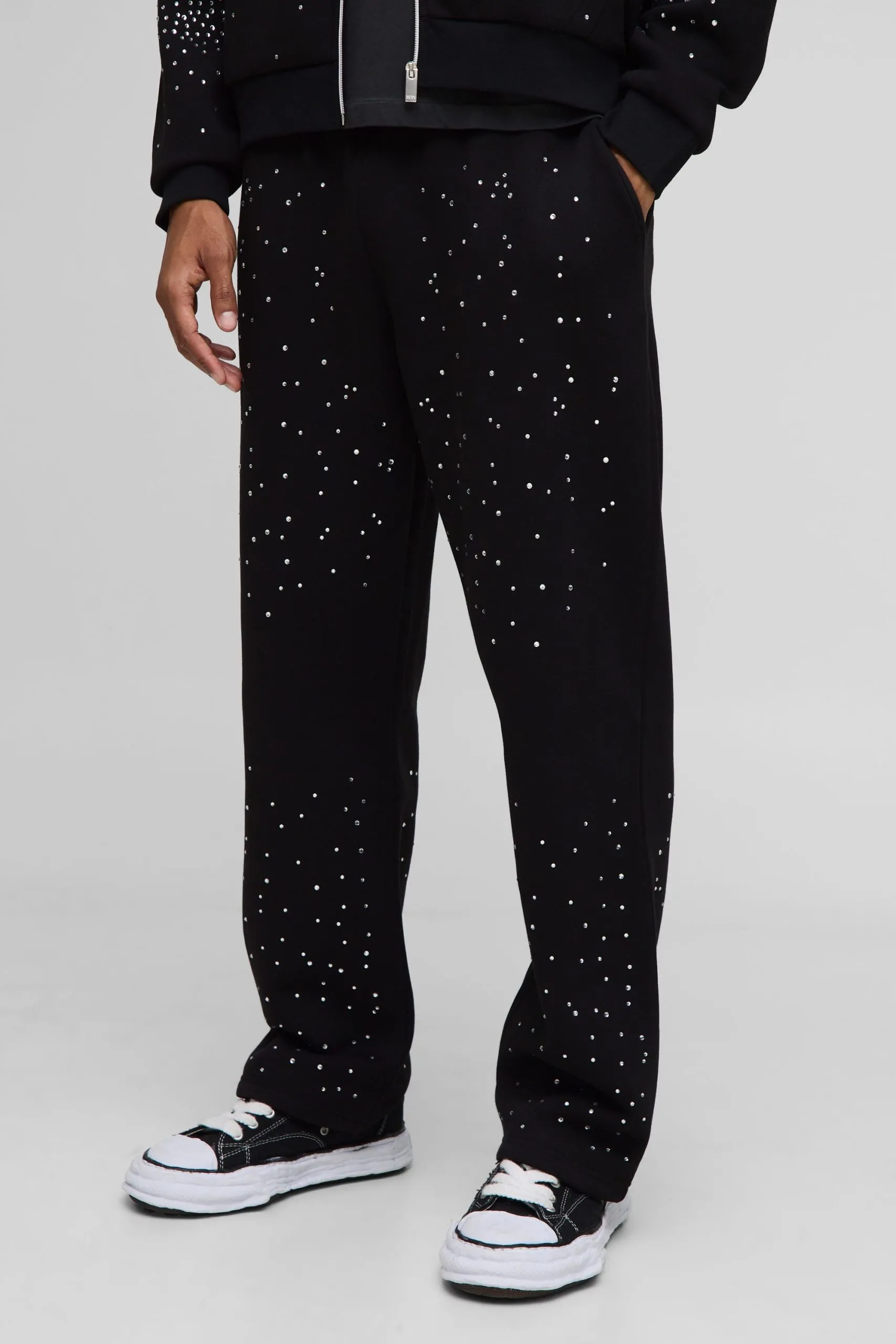 Baggy Fit Rhinestone Joggers