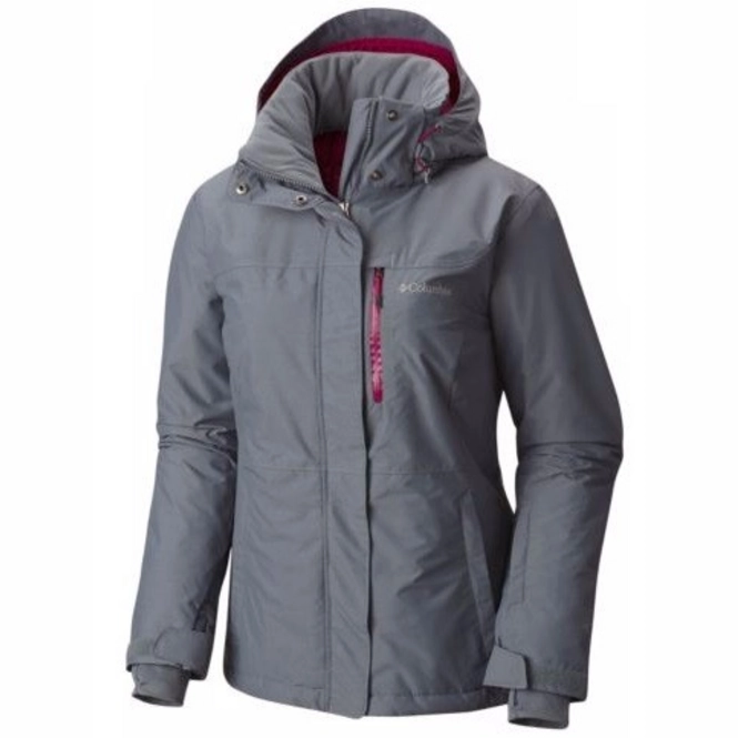 Ski Jacket Columbia Women Alpine Action Oh Grey Ash
