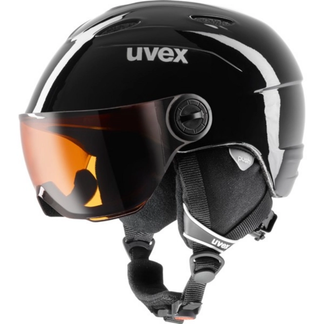 Ski Helmet Uvex Visor Black (Kids)