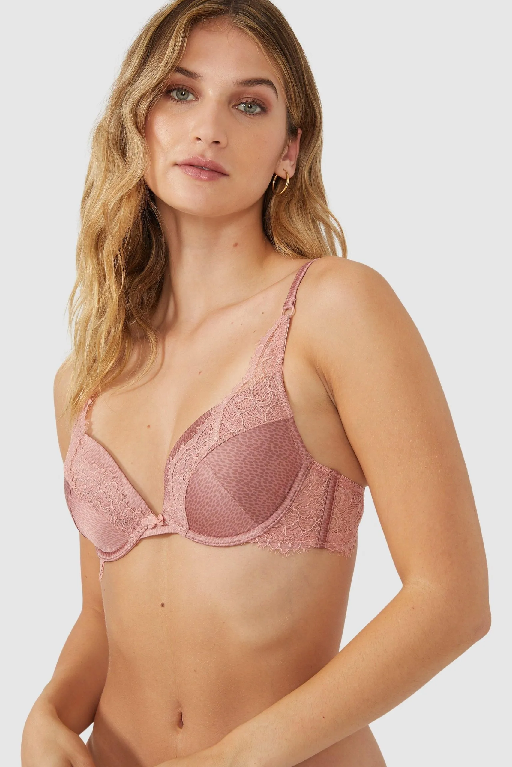 Abstract Animal Plunge Bra